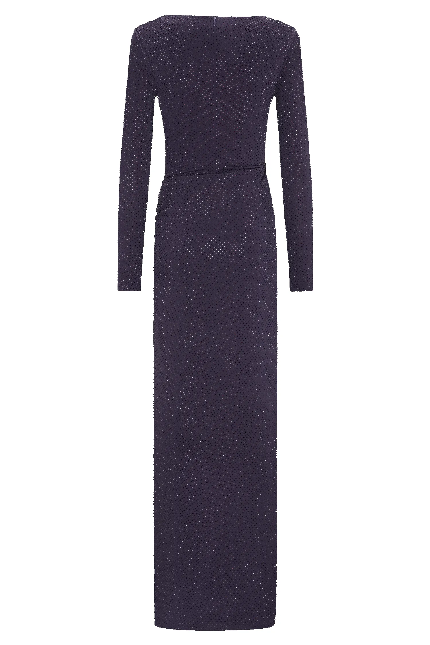 Deanna Long Sleeve Diamante Maxi Dress - Purple sold by Meshki product image thumbnail 5