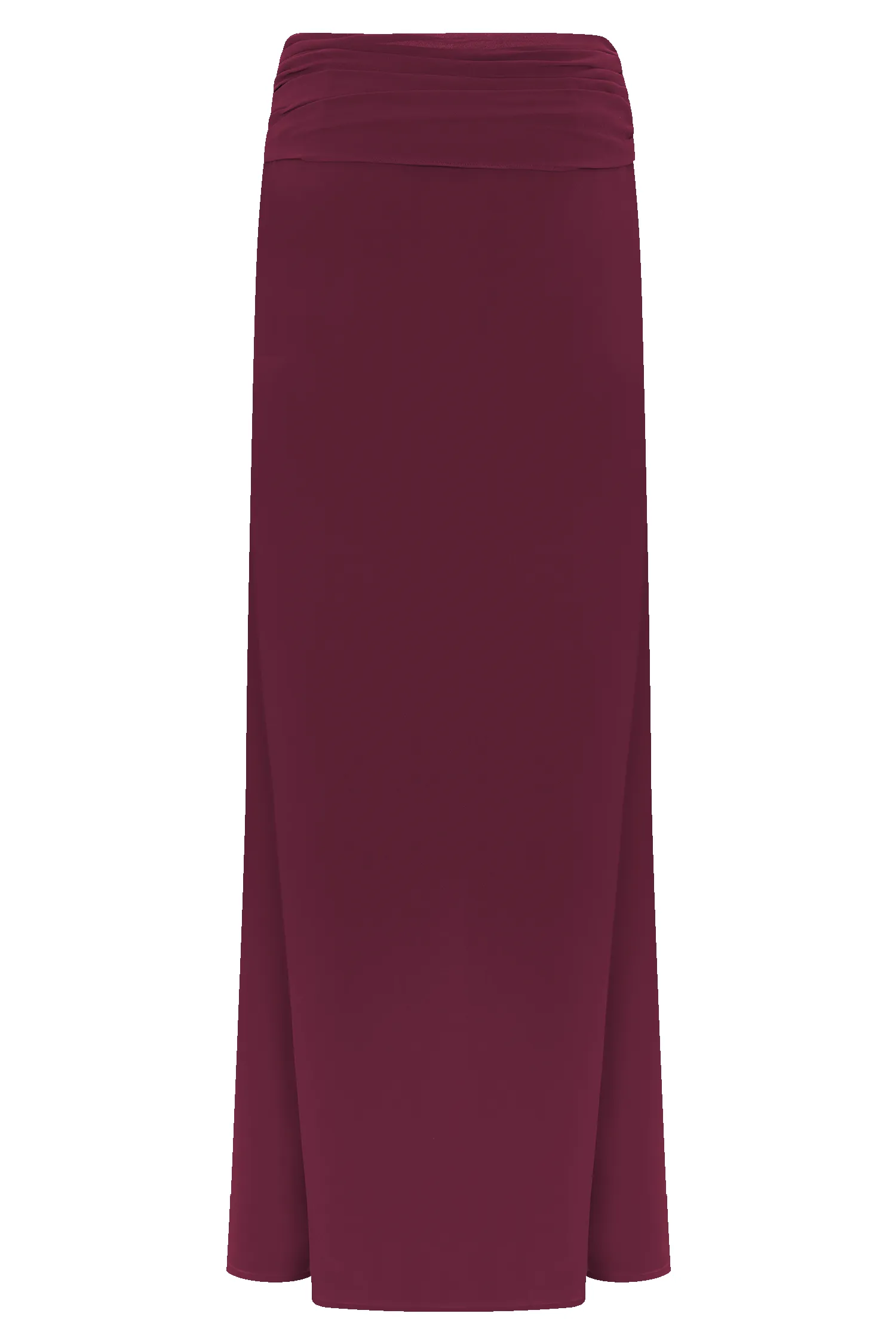 Celina Chiffon Overlay Maxi Skirt - Cherry Red sold by Meshki product image thumbnail 2