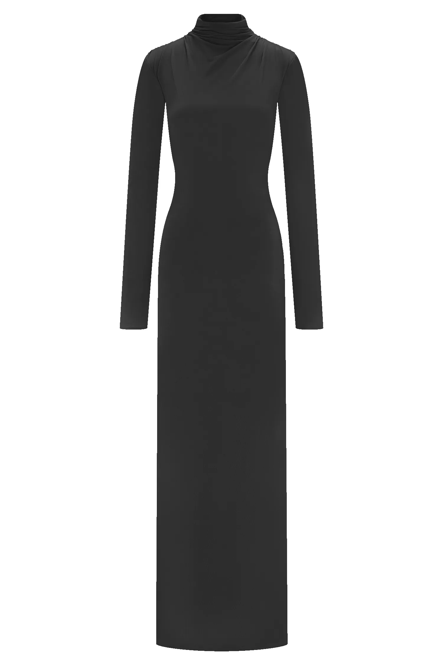 Kiyah Slinky Cut Out Maxi Dress - Black sold by Meshki product image thumbnail 3