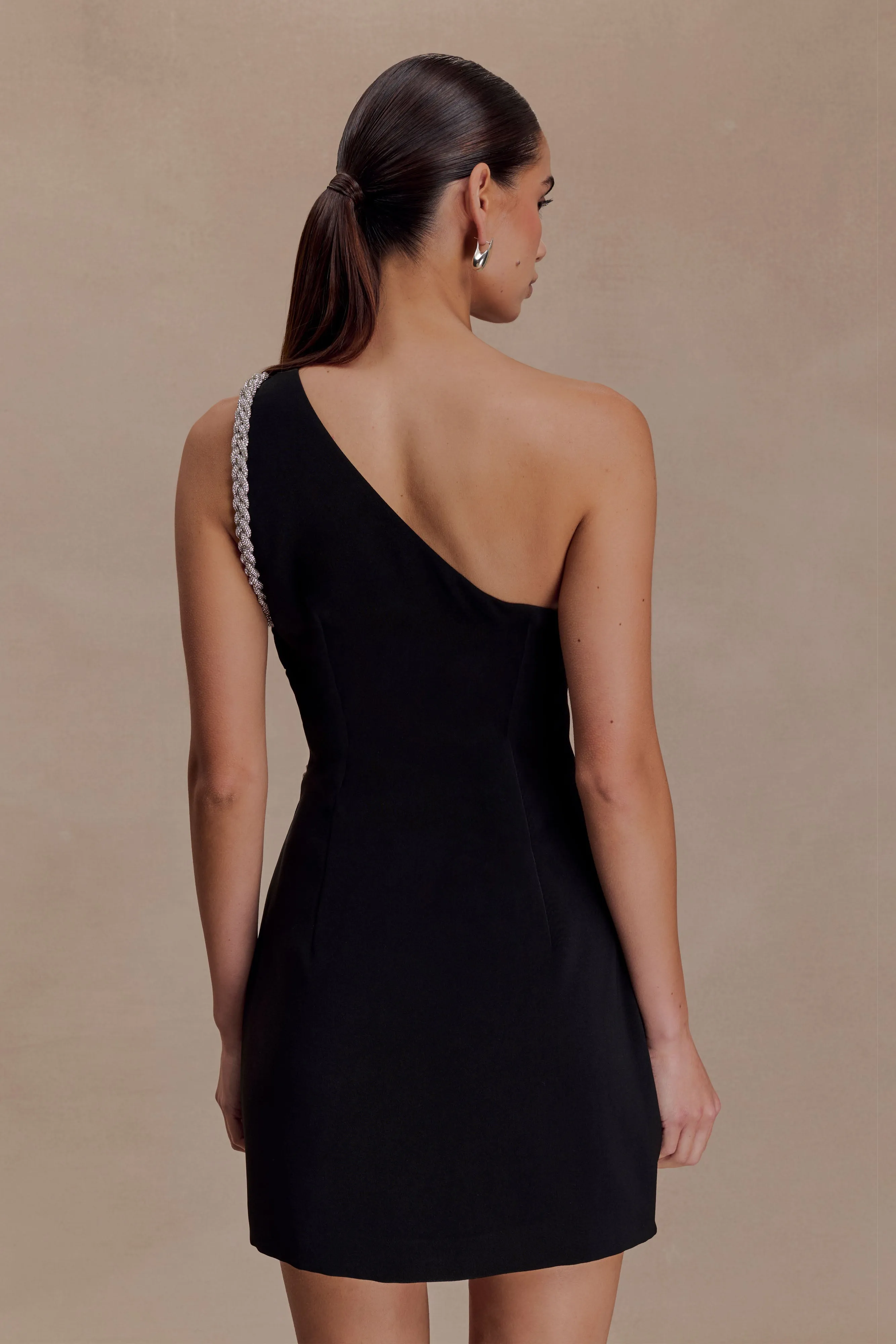 Eleonora Diamante Trim Mini Dress - Black sold by Meshki product image thumbnail 2