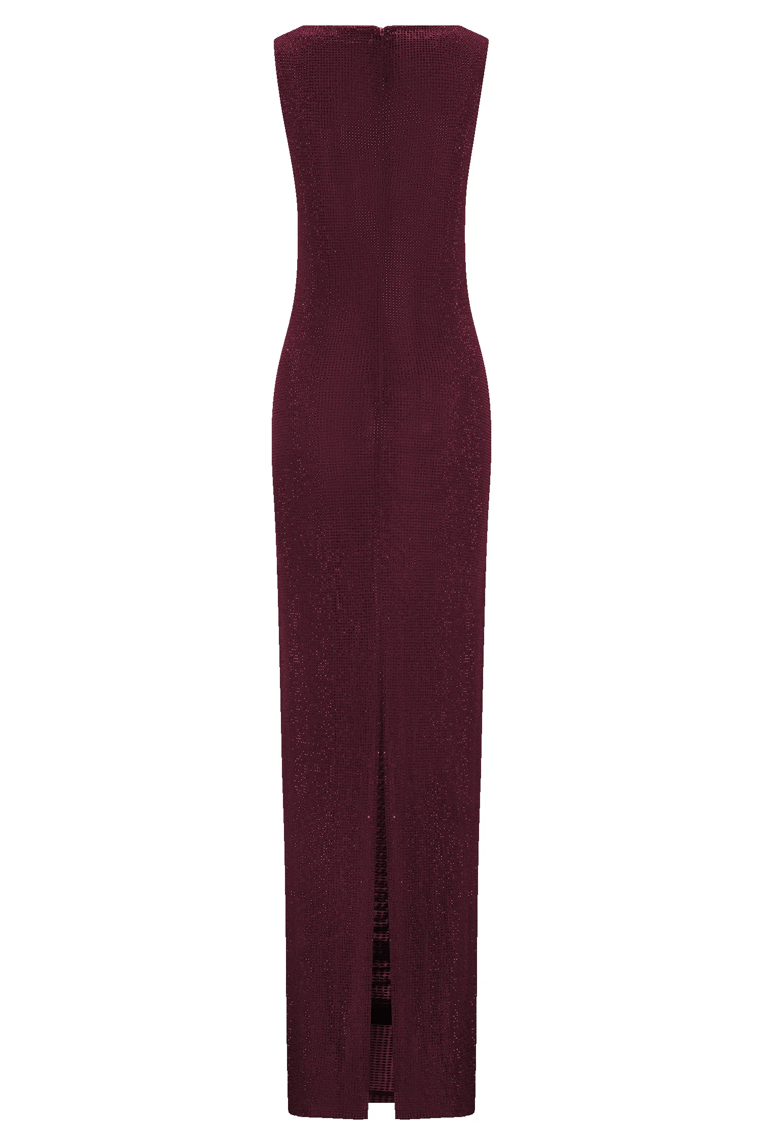 Magnolia Sleeveless Diamante Maxi Dress - Wine sold by Meshki product image thumbnail 5