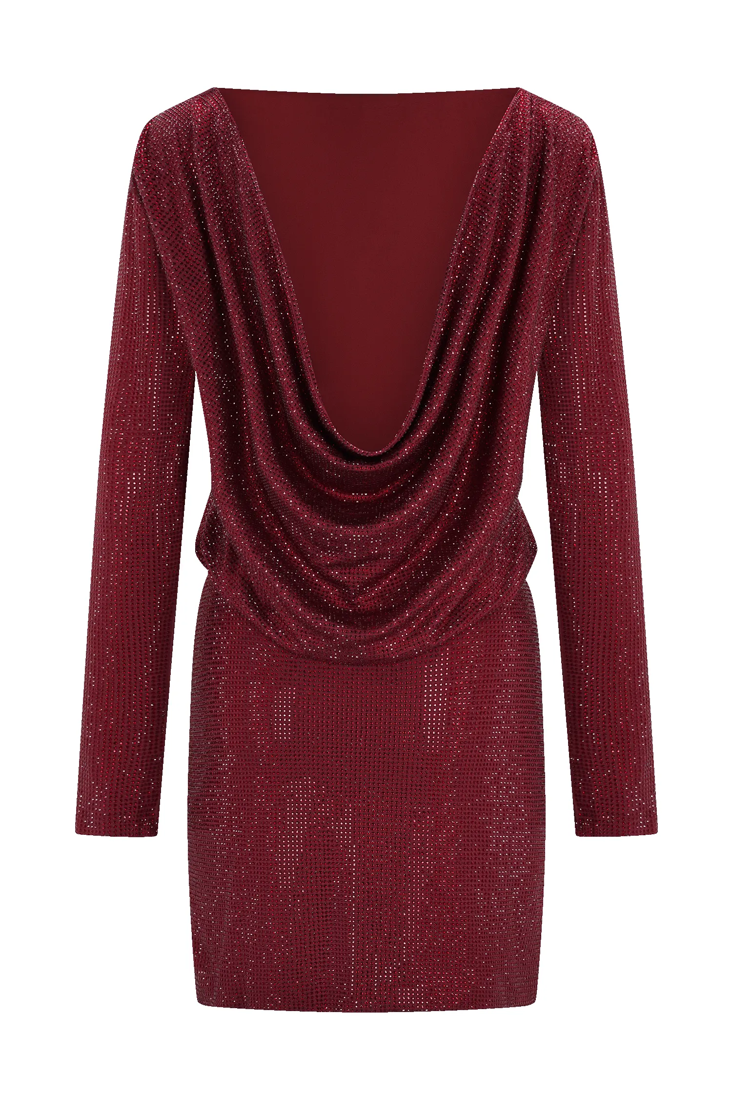 Darius Diamante Cowl Mini Dress - Wine sold by Meshki product image thumbnail 5