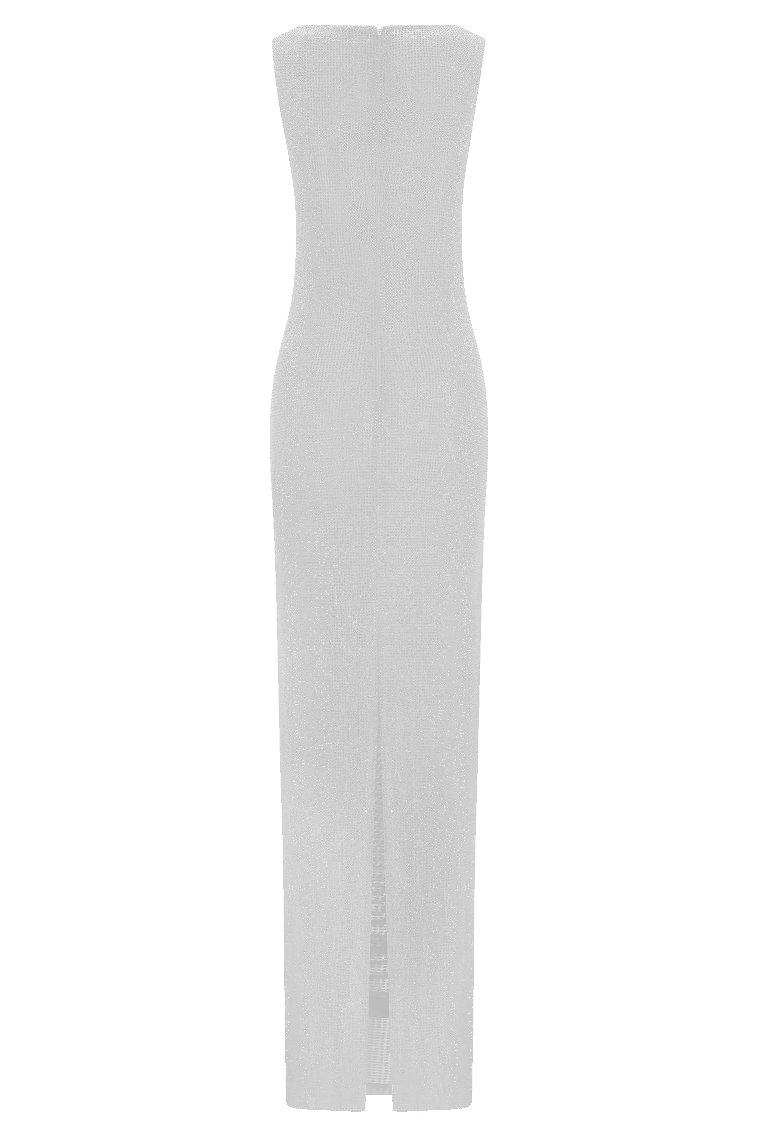 Magnolia Sleeveless Diamante Maxi Dress - Silver sold by Meshki product image thumbnail 5