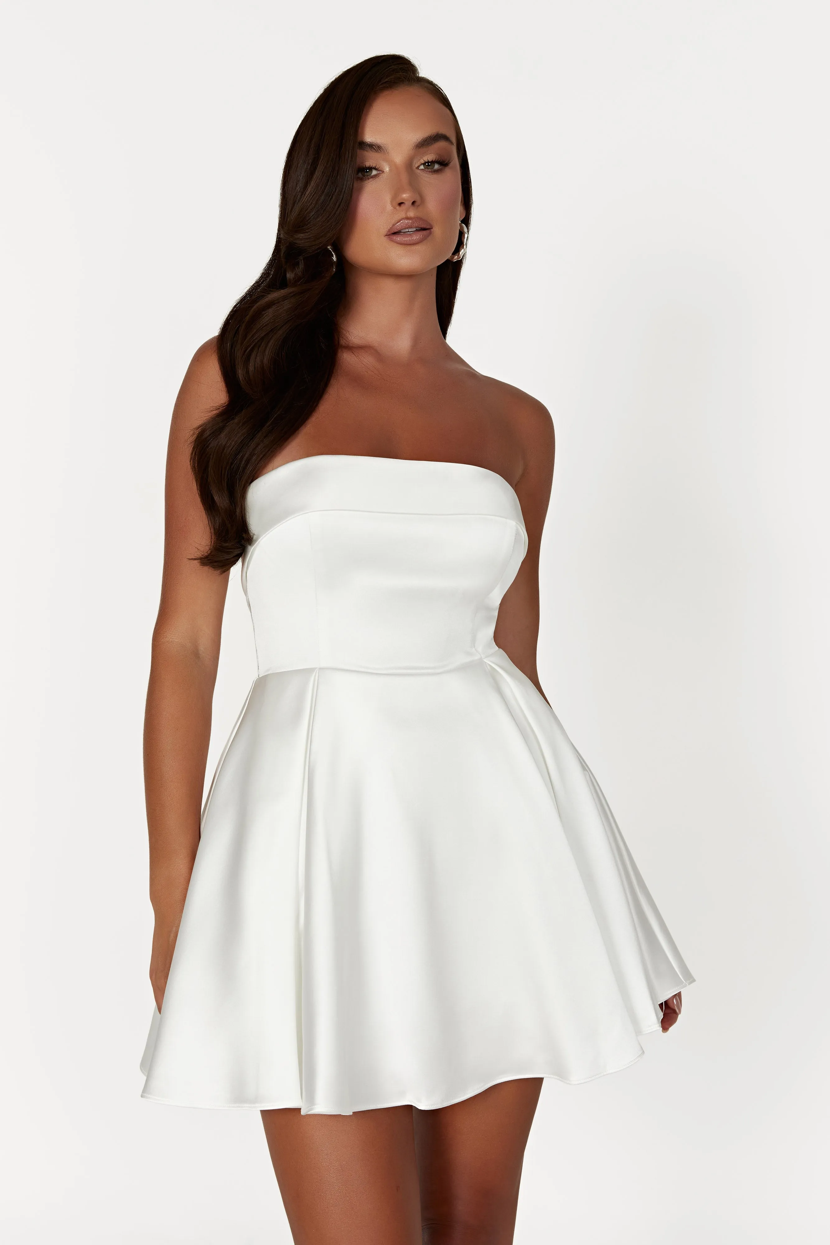 Eileen Mini Dress - White sold by Meshki product image thumbnail 2
