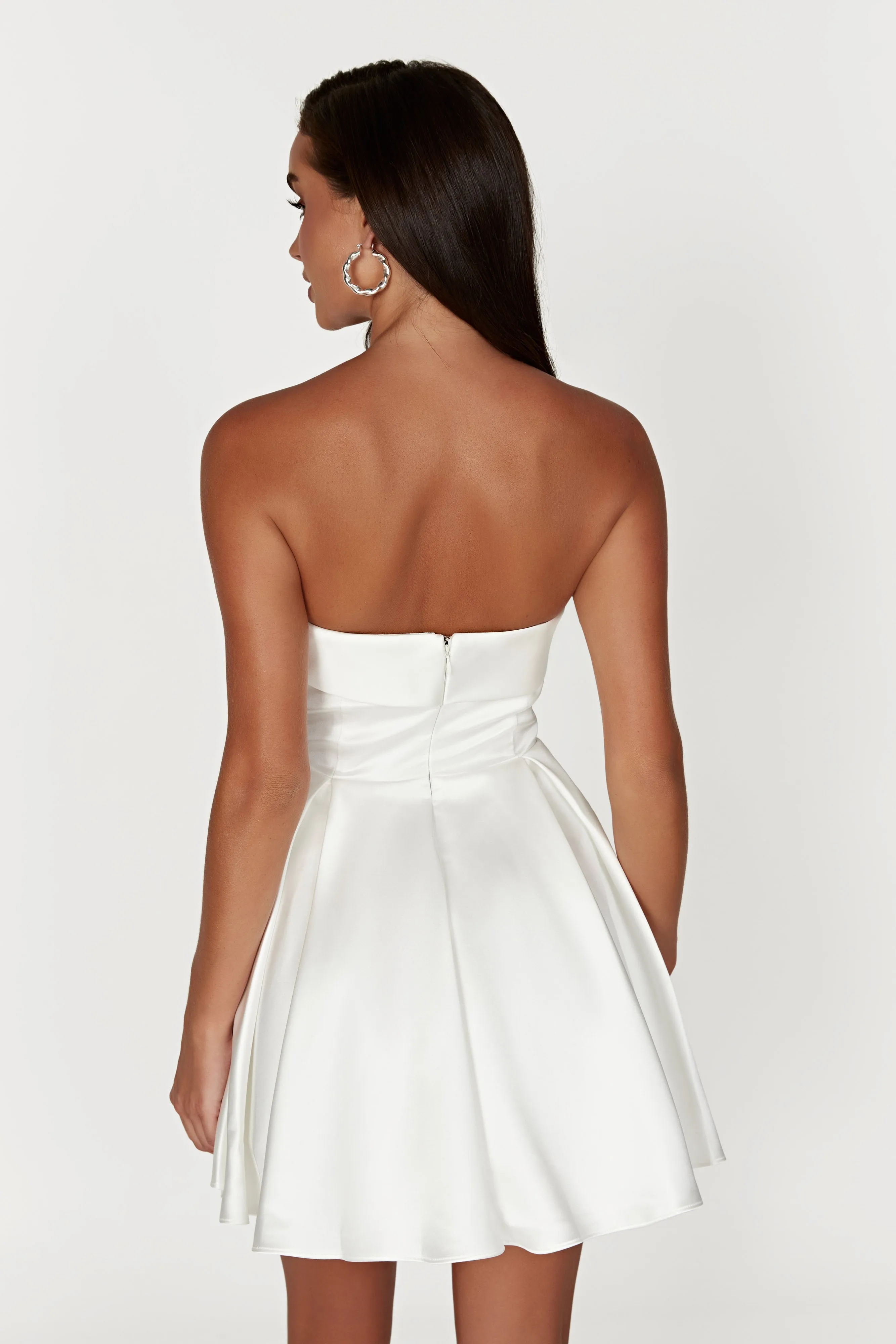 Eileen Mini Dress - White sold by Meshki product image thumbnail 3