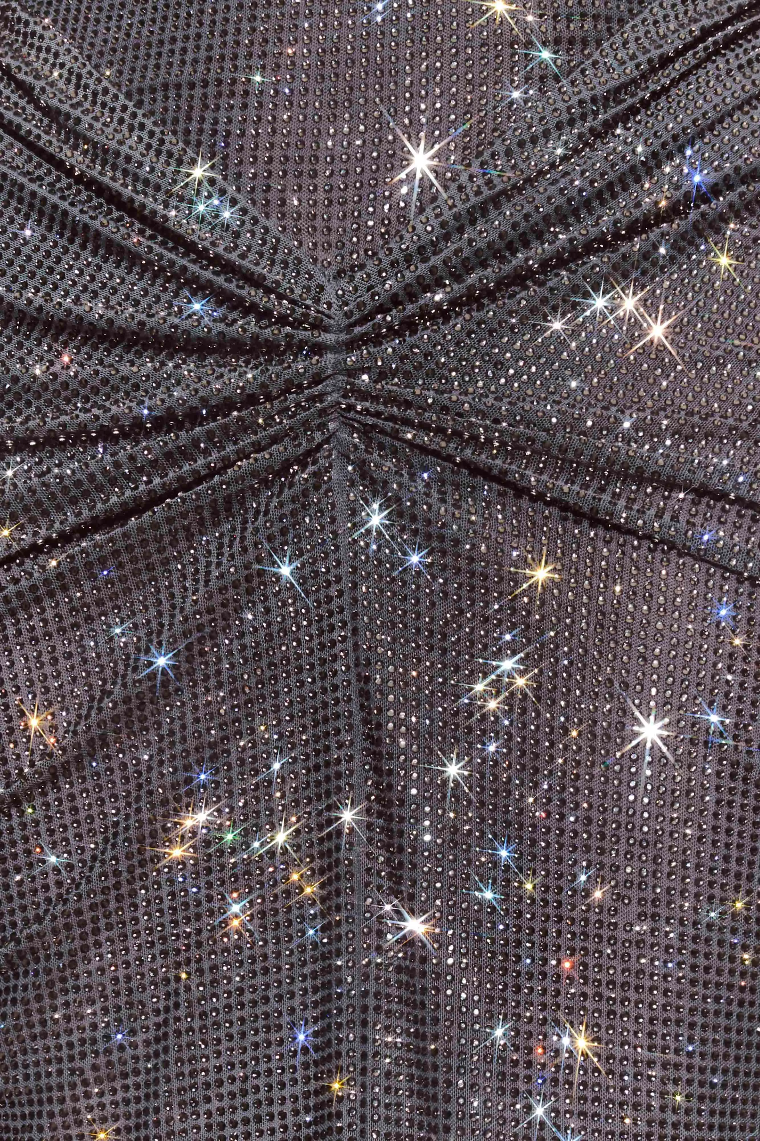 Roisin Diamante Maxi Dress - Gunmetal sold by Meshki product image thumbnail 5