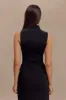 Hadleigh Sleeveless Slinky Top - Black sold by Meshki