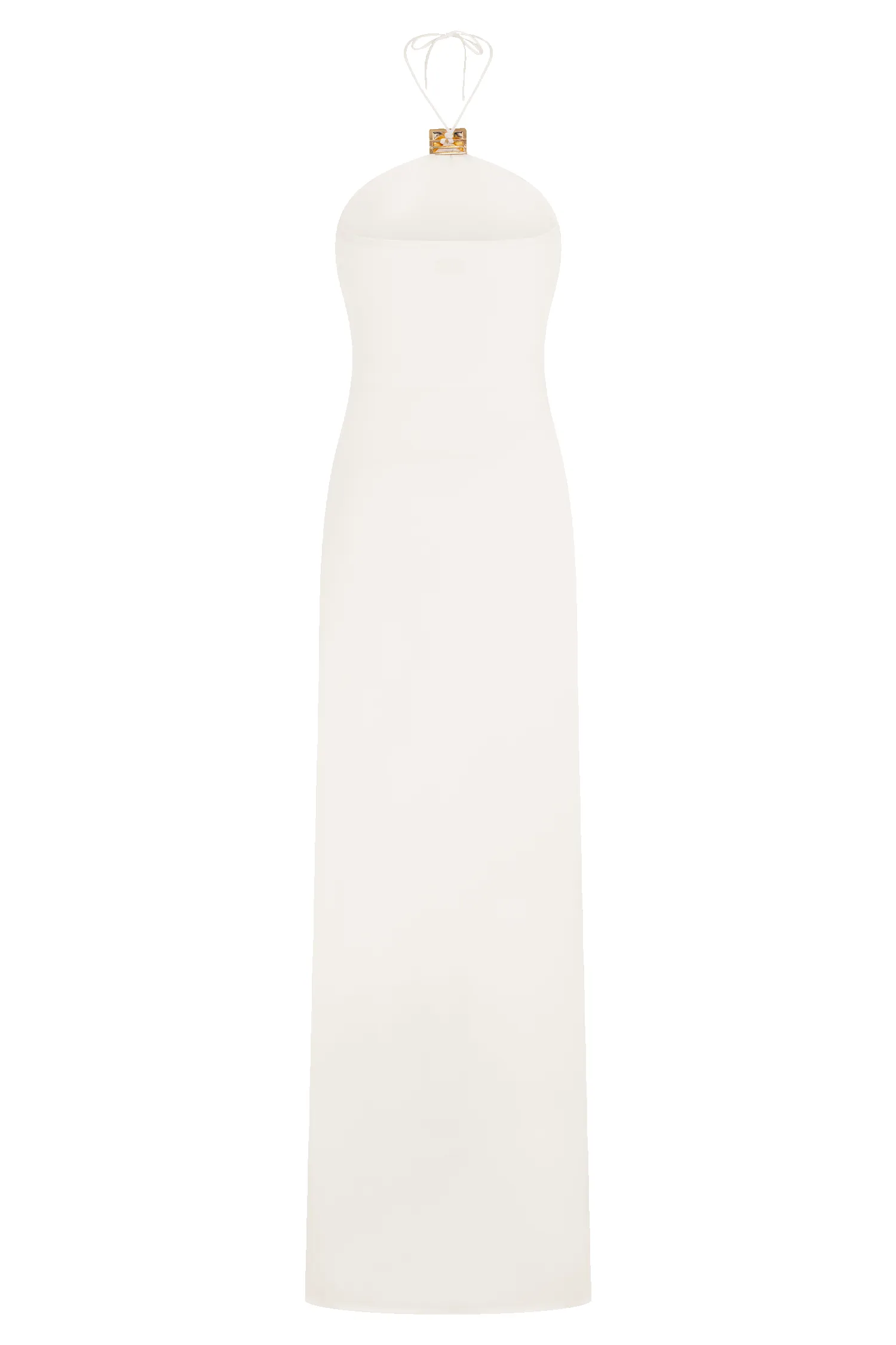 Quincy Halter Maxi Dress With Hardware - Ivory sold by Meshki product image thumbnail 4