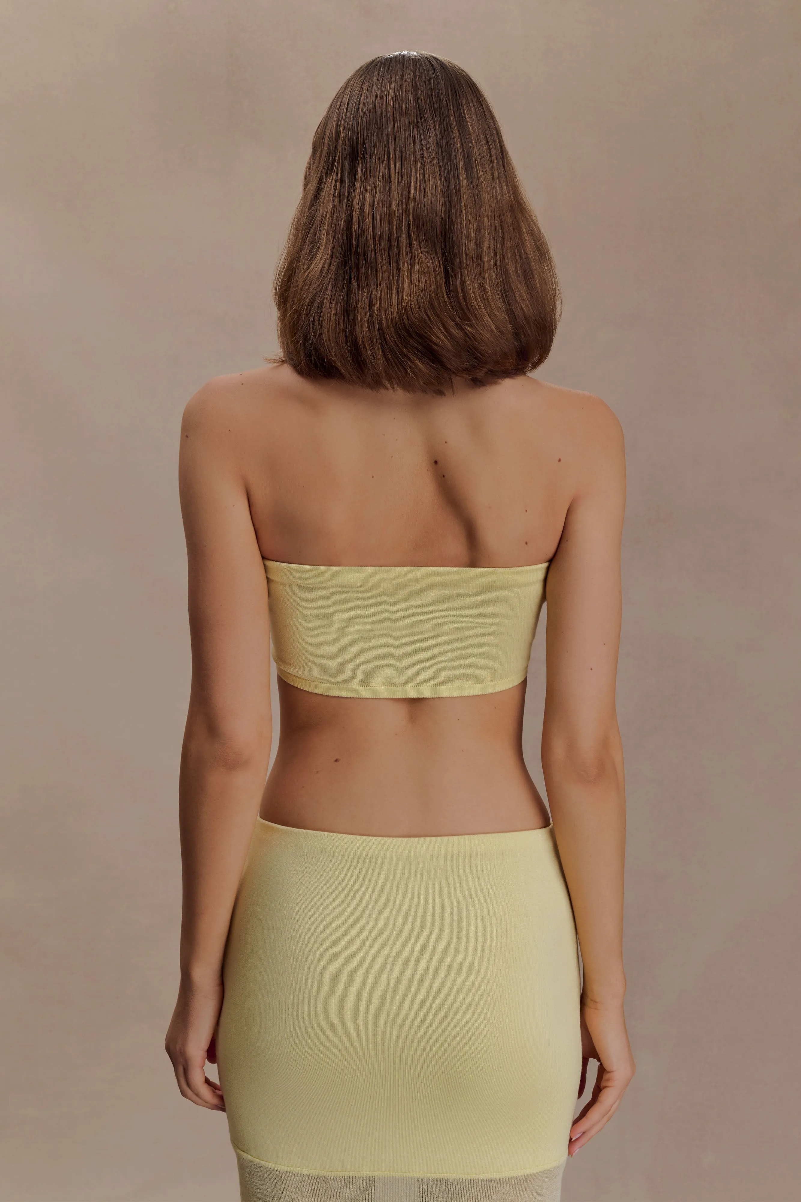 Tanyel Knit Bandeau Top - Lemon sold by Meshki product image thumbnail 2