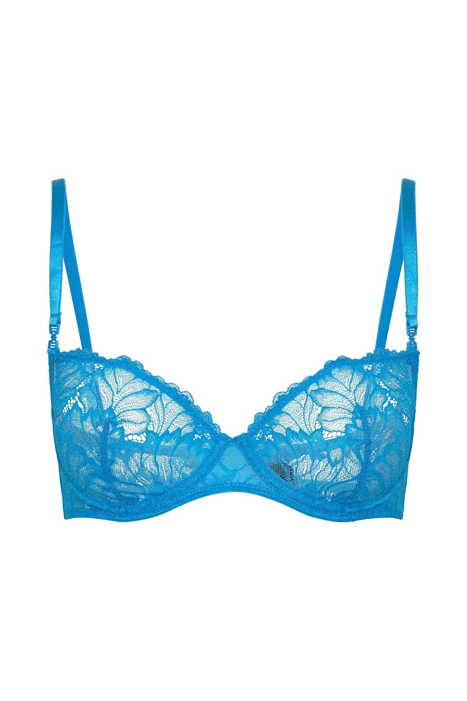Kaia Lace Underwire Bra - Cerulean Blue sold by Meshki product image thumbnail 9