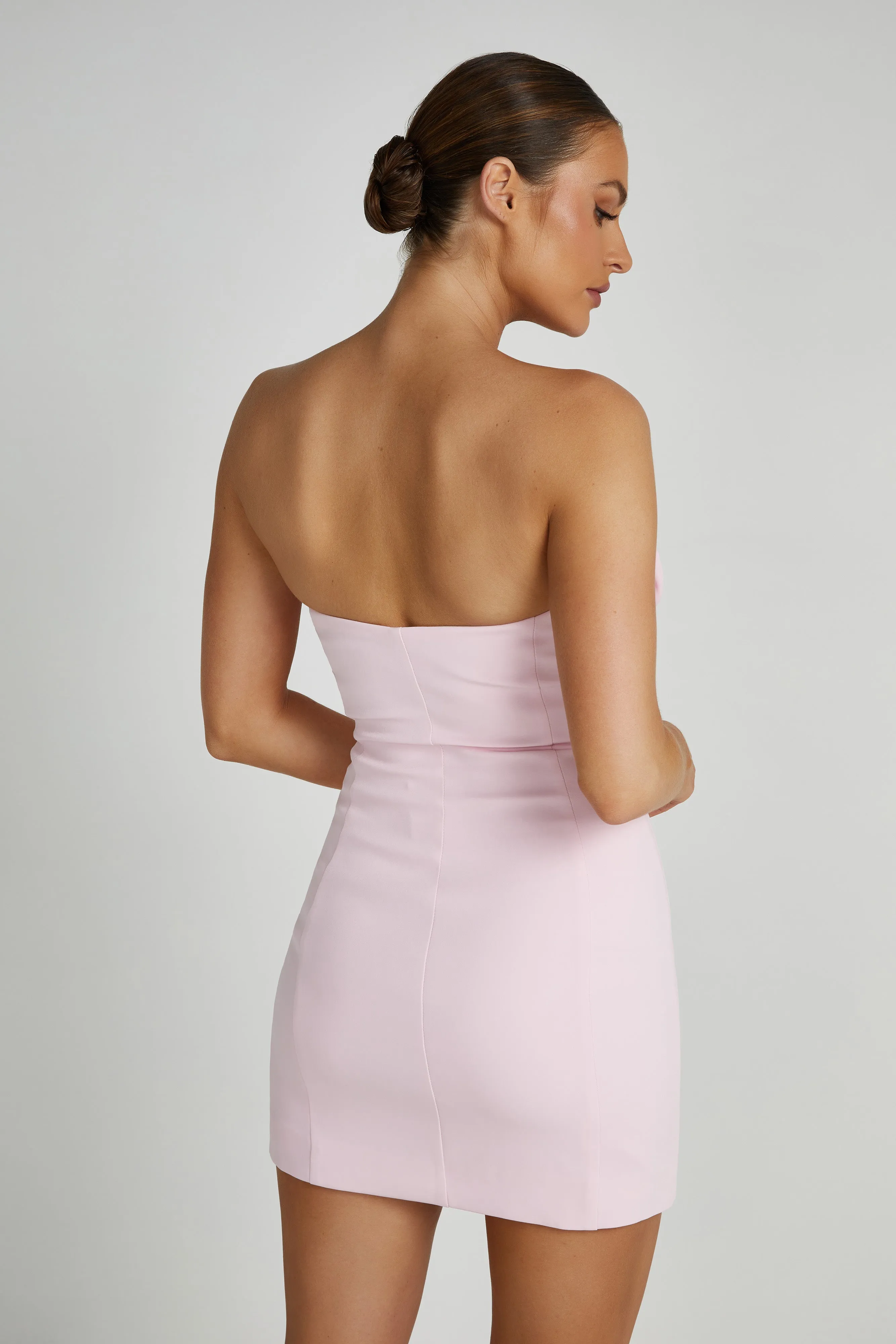 Brooks Rose Mini Dress - Blush Pink sold by Meshki product image thumbnail 3