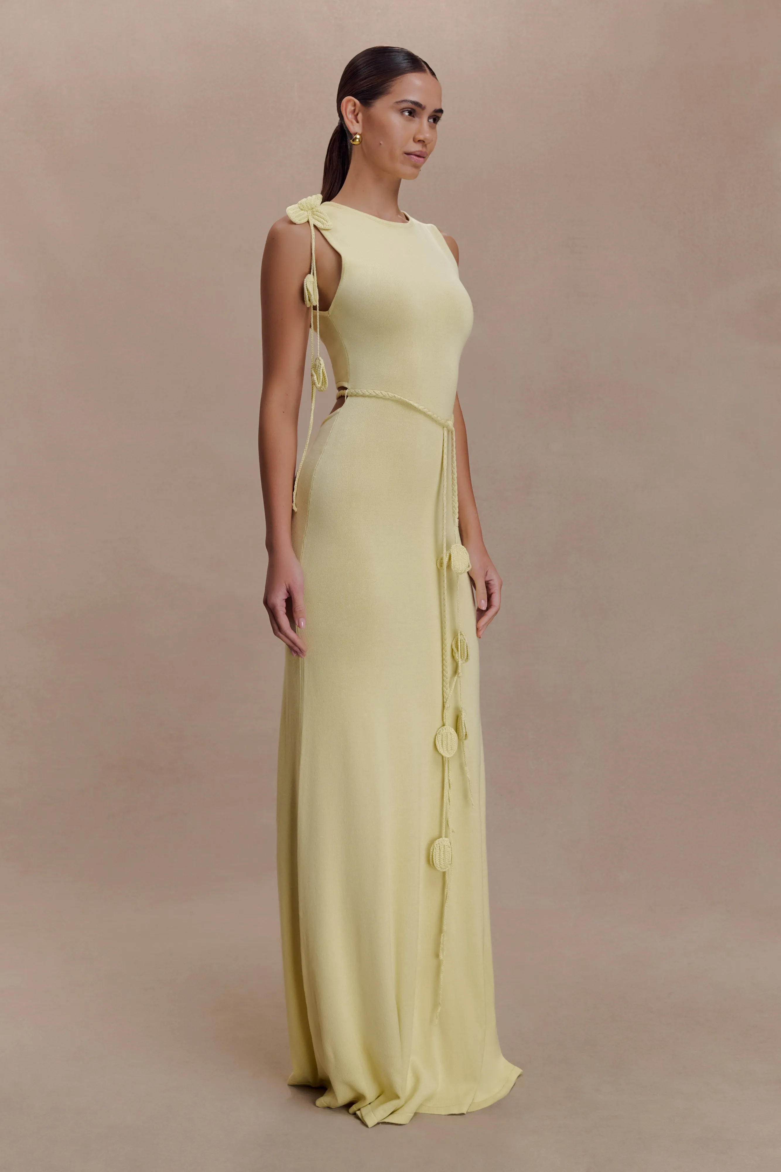 Monay Tulip Maxi Dress - Lemon sold by Meshki product image thumbnail 3