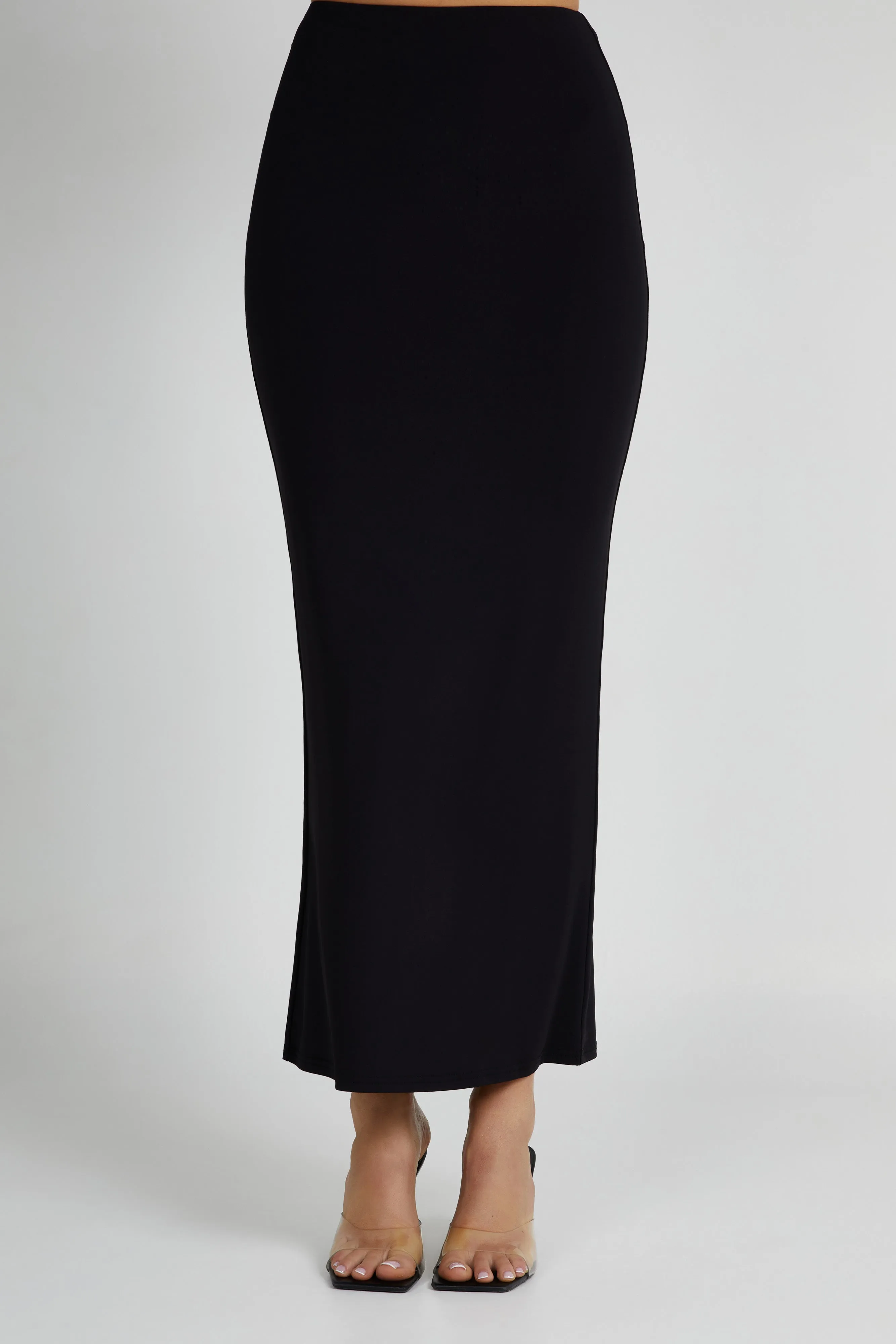 Olympia Recycled Nylon Fishtail Maxi Skirt - Black sold by Meshki product image thumbnail 5