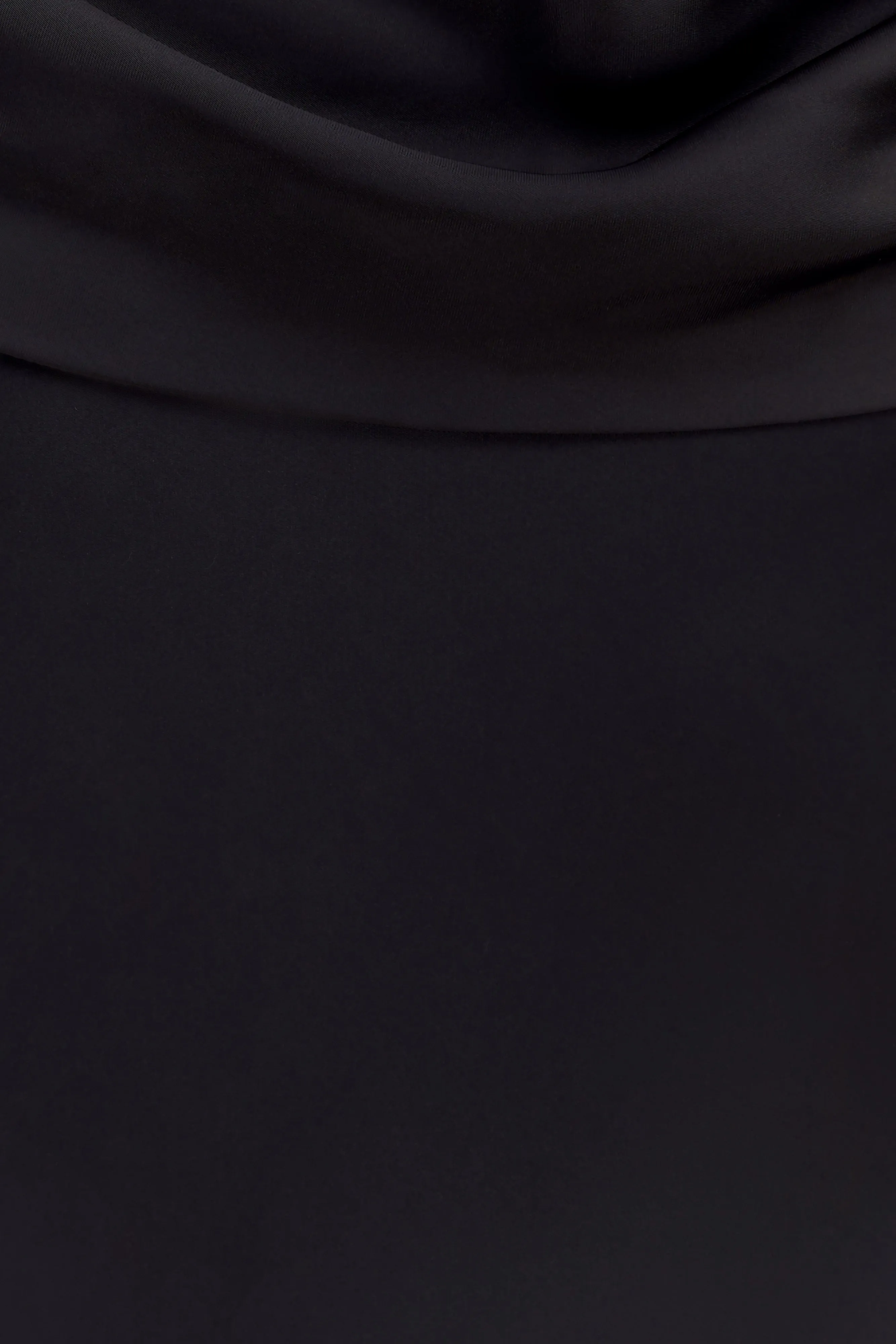 Lydia Cowl Neck Satin Maxi Dress - Black sold by Meshki product image thumbnail 4