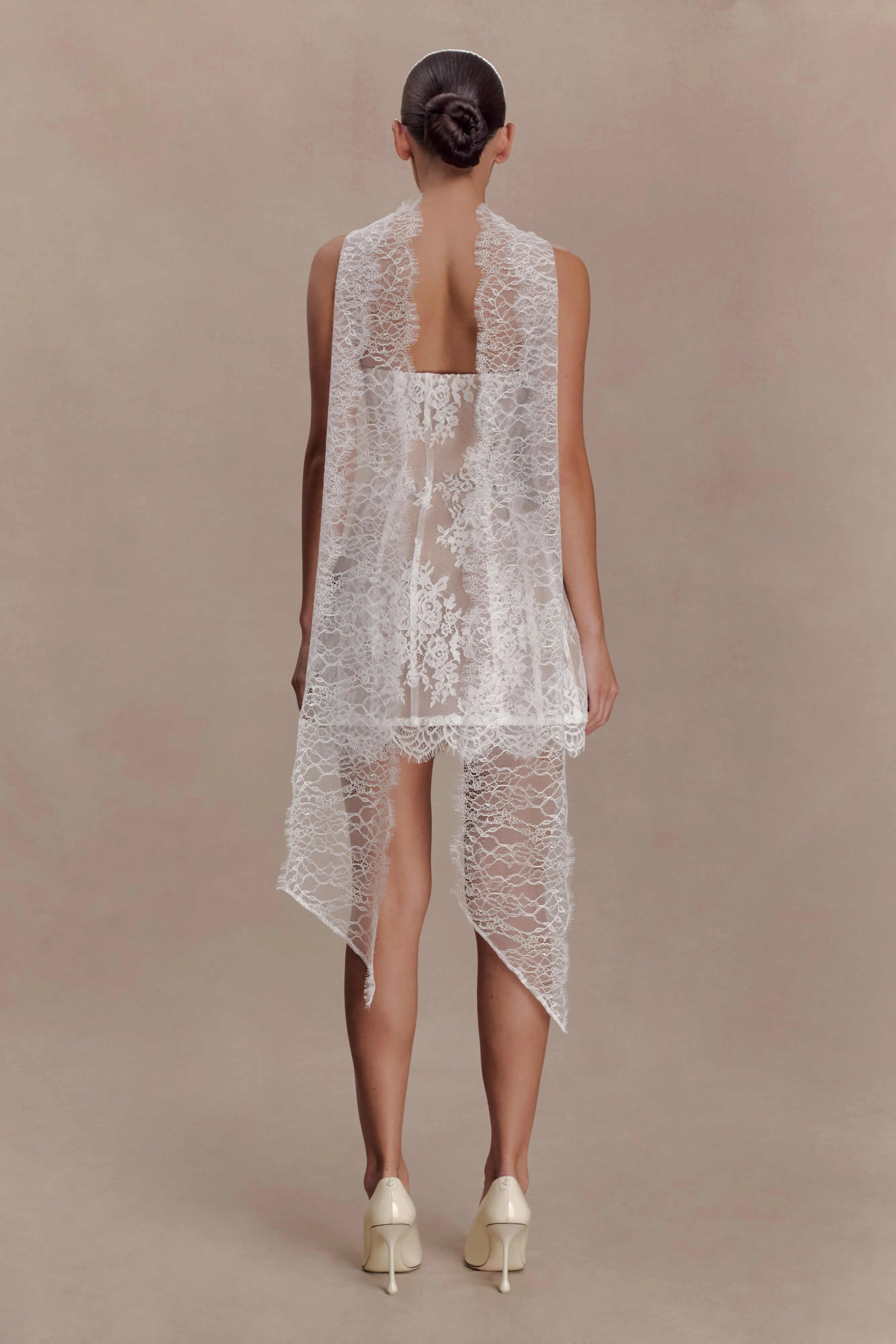 Zoey Lace Scarf - Ivory sold by Meshki product image thumbnail 3