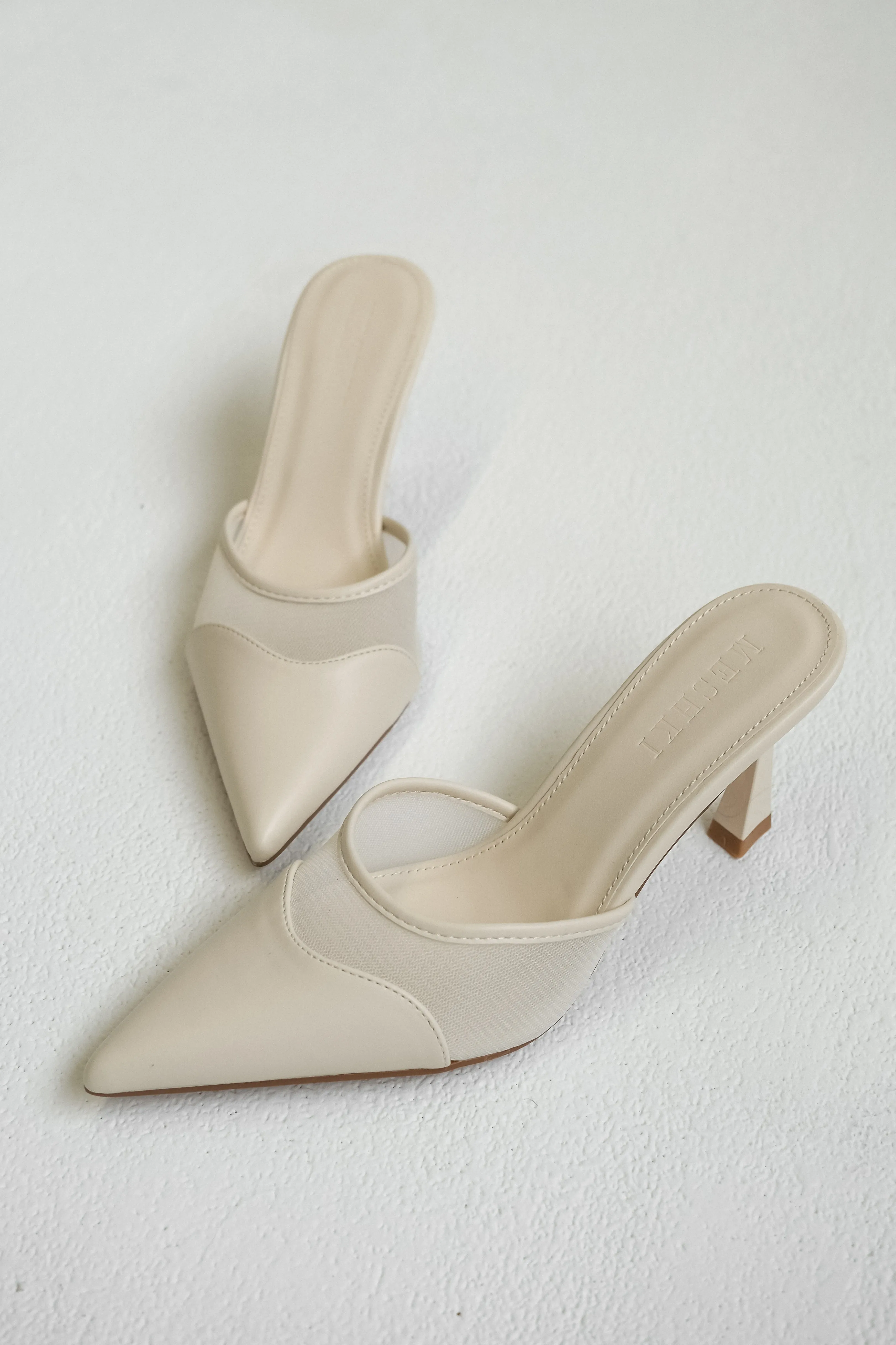 Micah Mesh Pointed Heel - Ivory sold by Meshki product image thumbnail 2