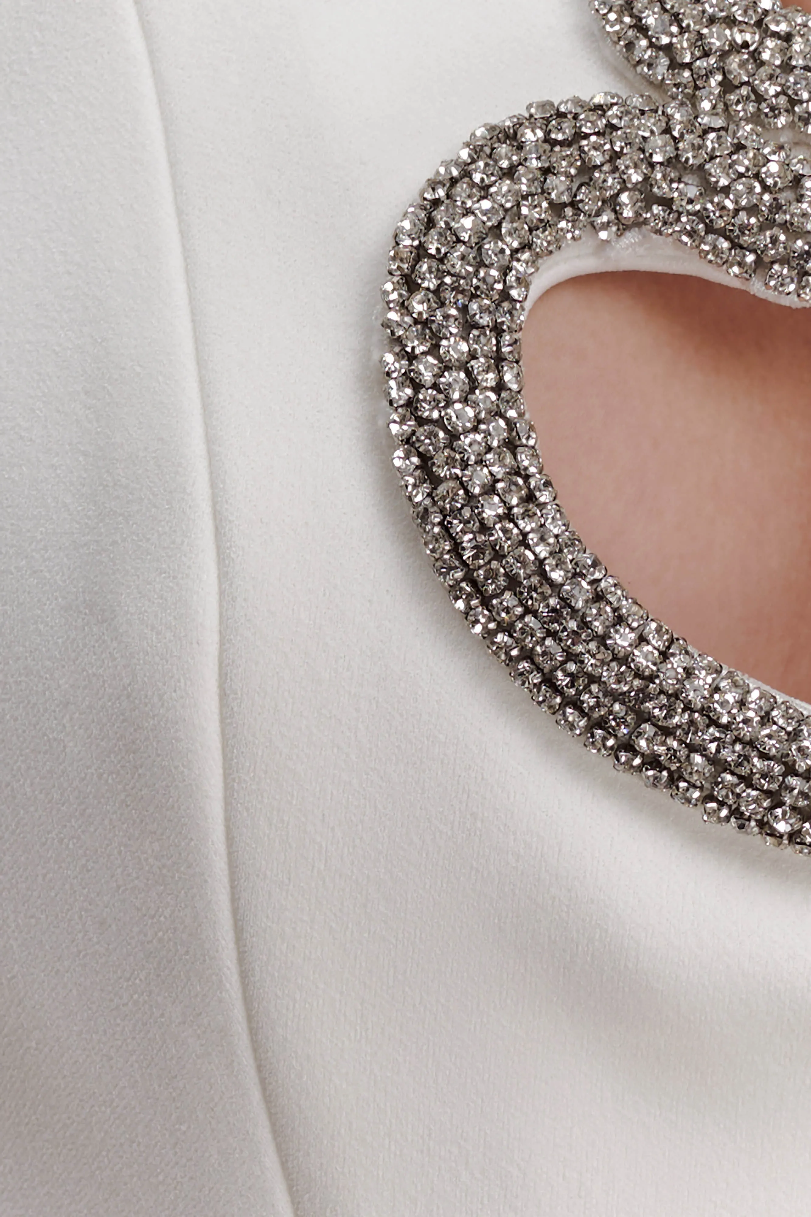 Hilda Embellished Strapless Maxi Dress - White sold by Meshki product image thumbnail 5