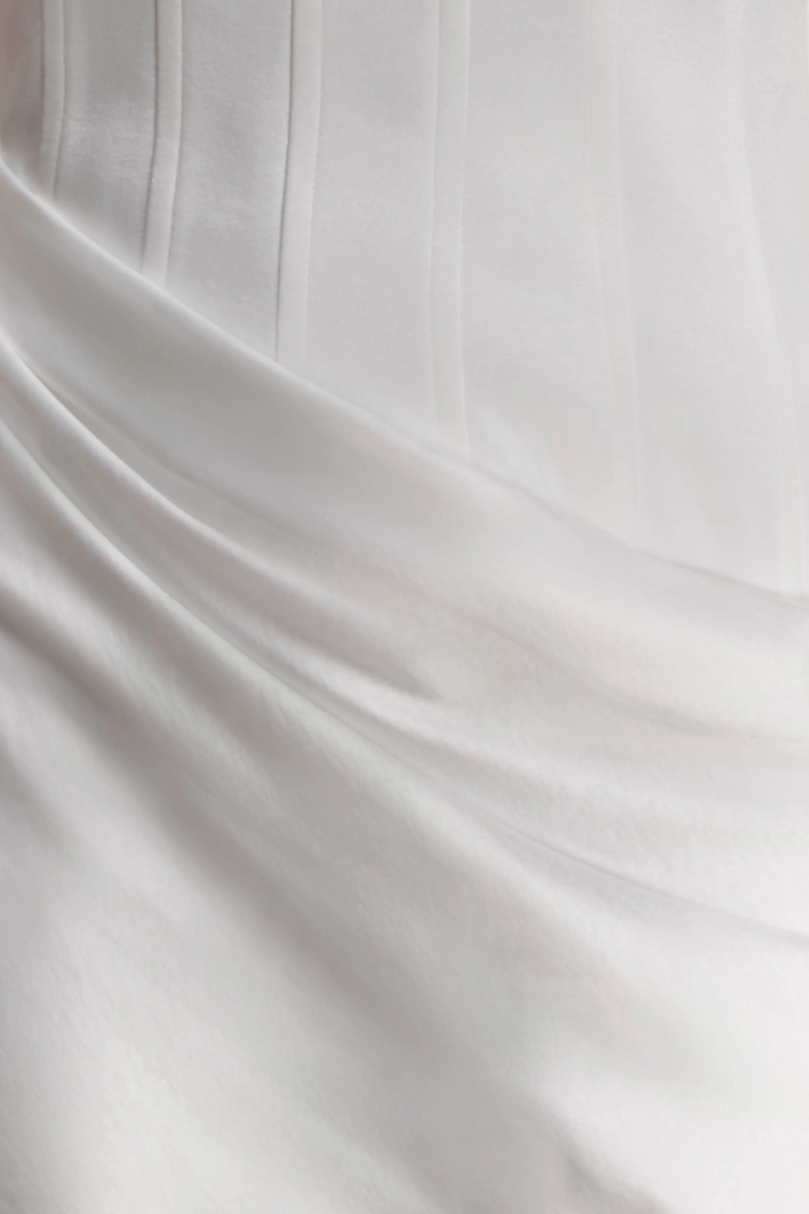 Grace Strapless Draped Waist Maxi Dress - Ivory sold by Meshki product image thumbnail 5