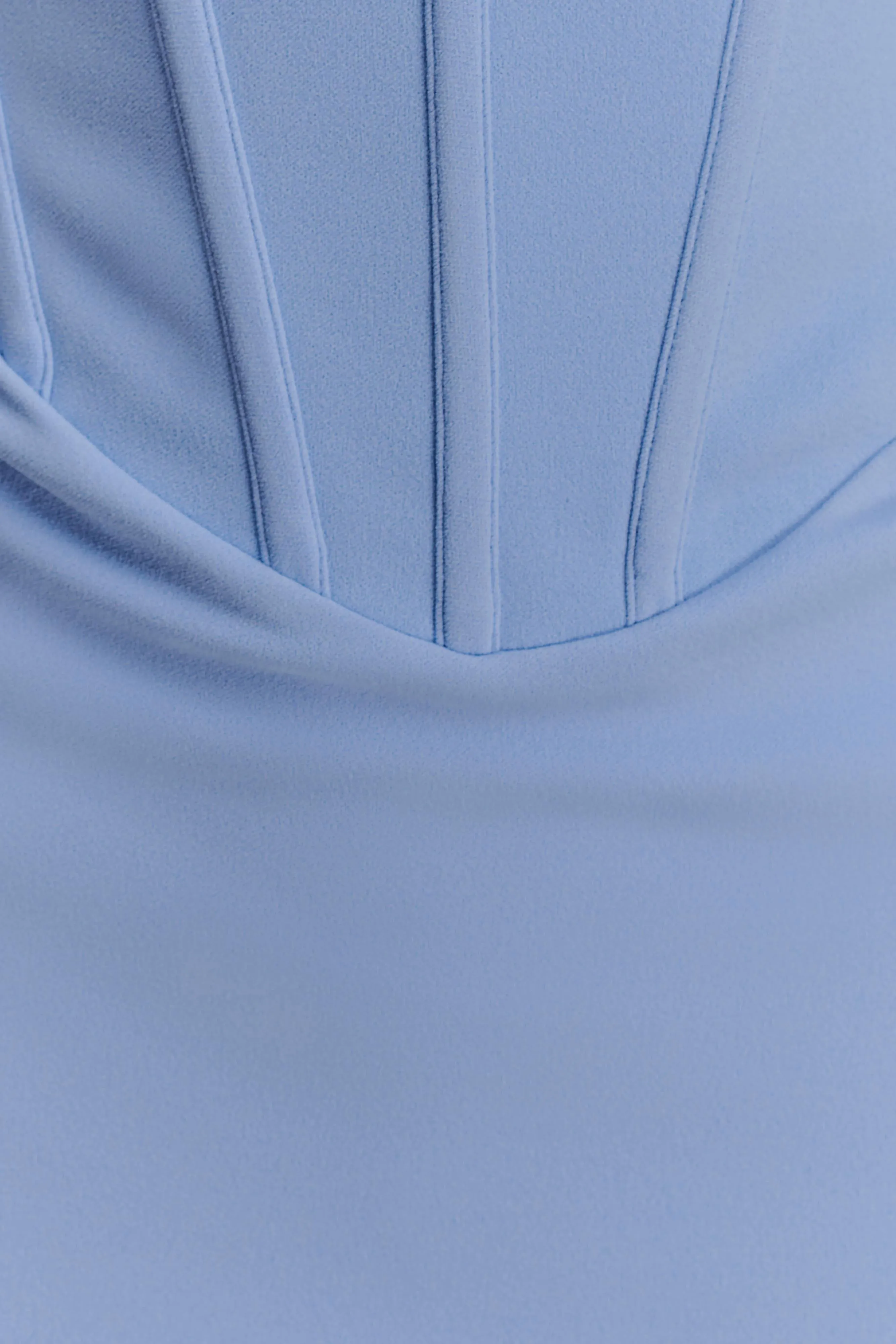 Luella Crepe Corset Maxi Dress - Cornflower Blue sold by Meshki product image thumbnail 5