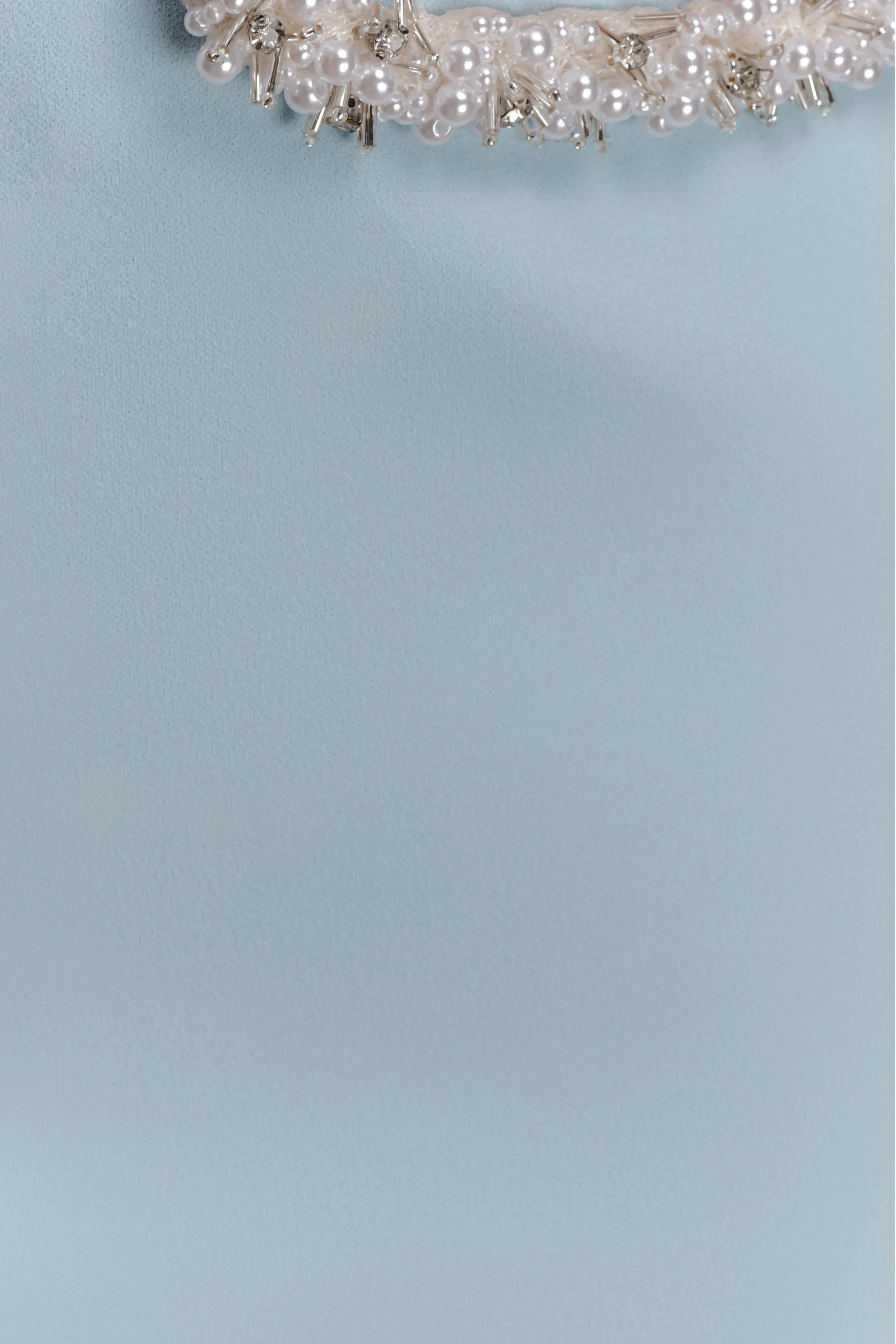 Nicole Embellished Cut Out Maxi Dress - Pale Blue sold by Meshki product image thumbnail 5