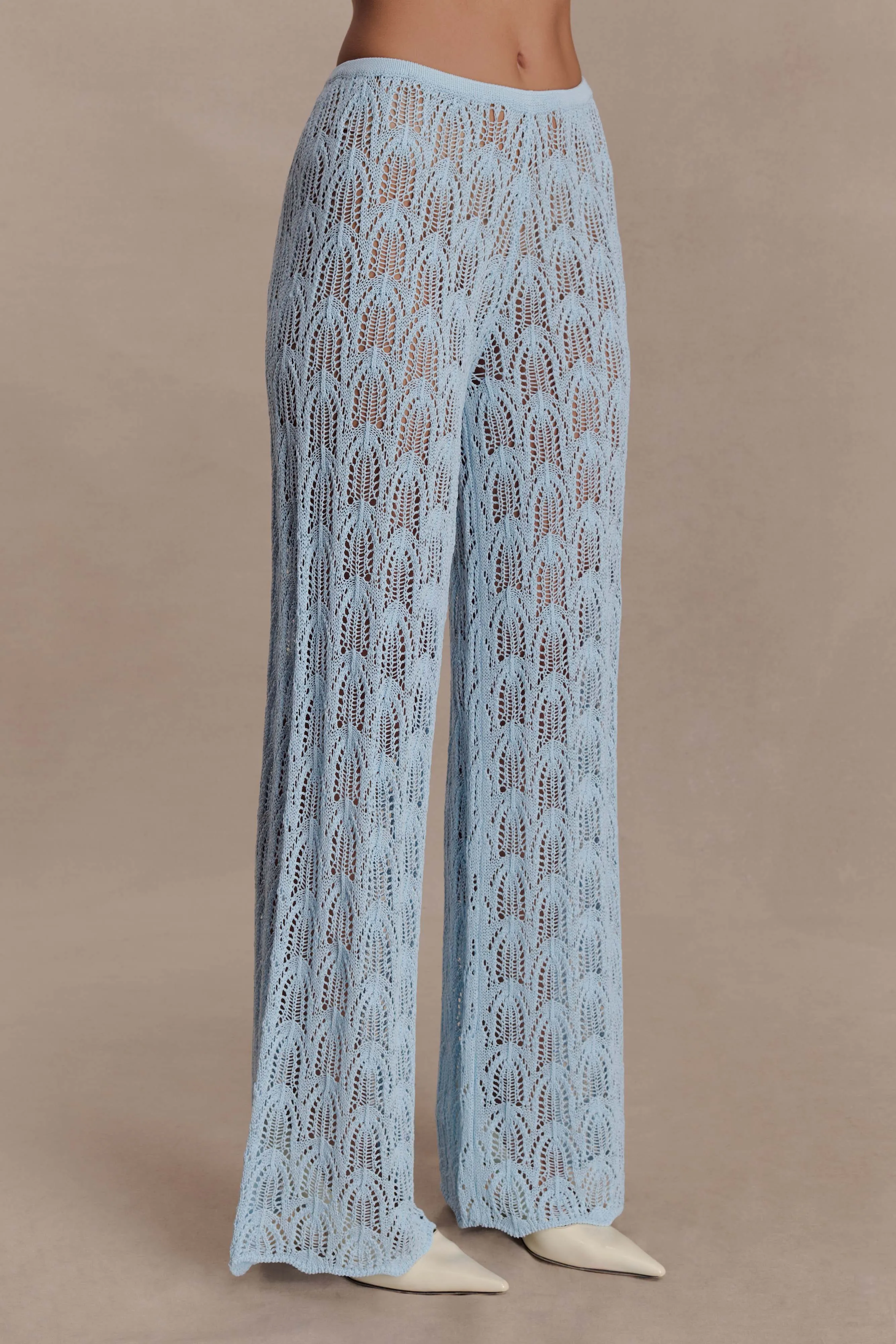 Glinda Crochet Pants - Light Blue sold by Meshki product image thumbnail 4