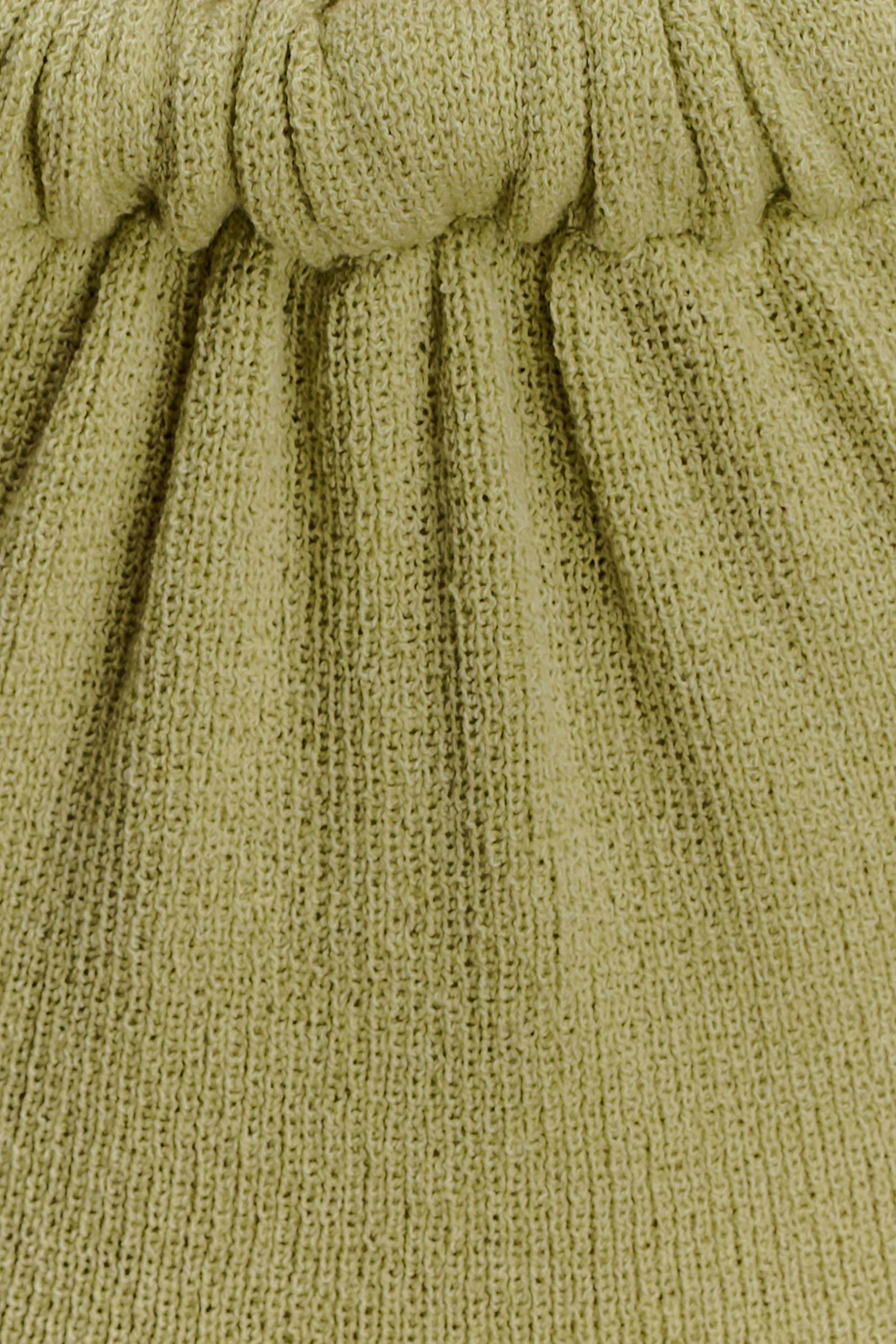 Theresea Halter Knit Maxi Dress - Light Olive sold by Meshki product image thumbnail 5