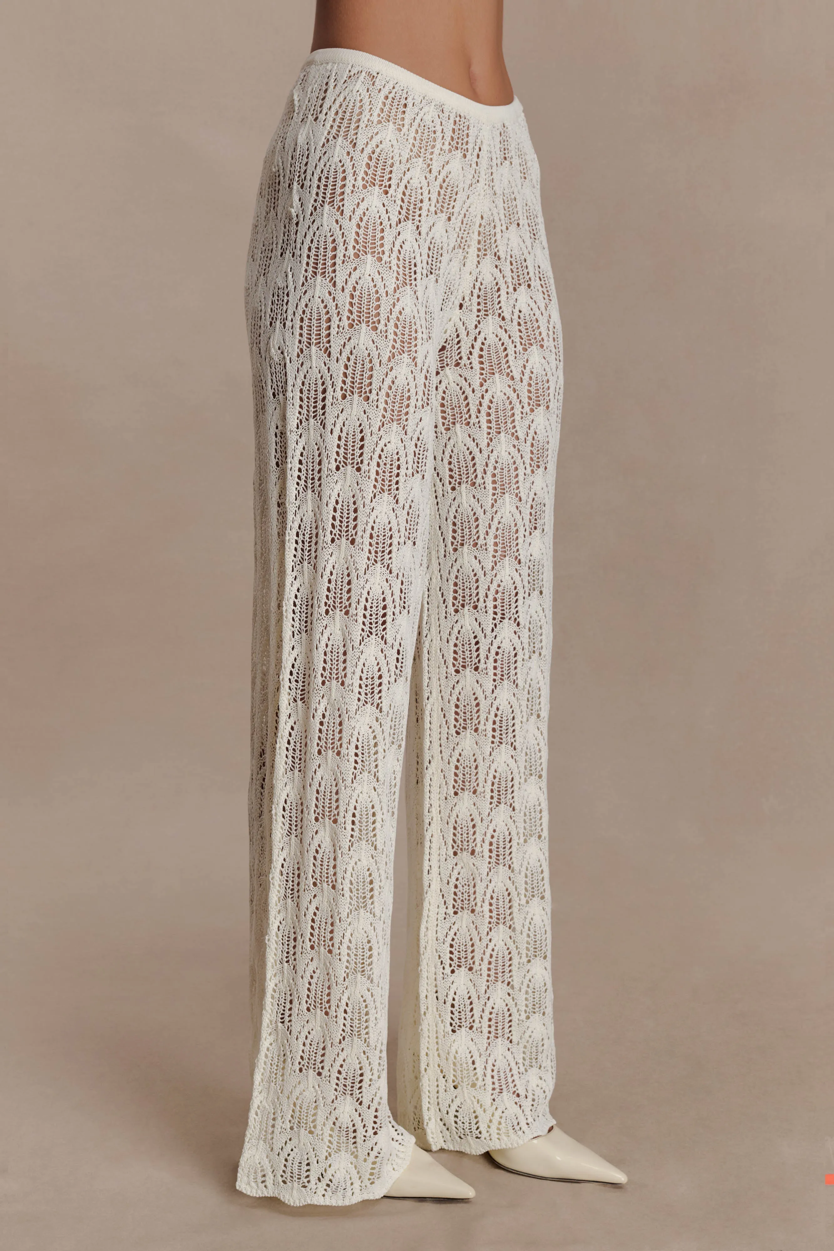 Glinda Crochet Pants - Ivory sold by Meshki product image thumbnail 4