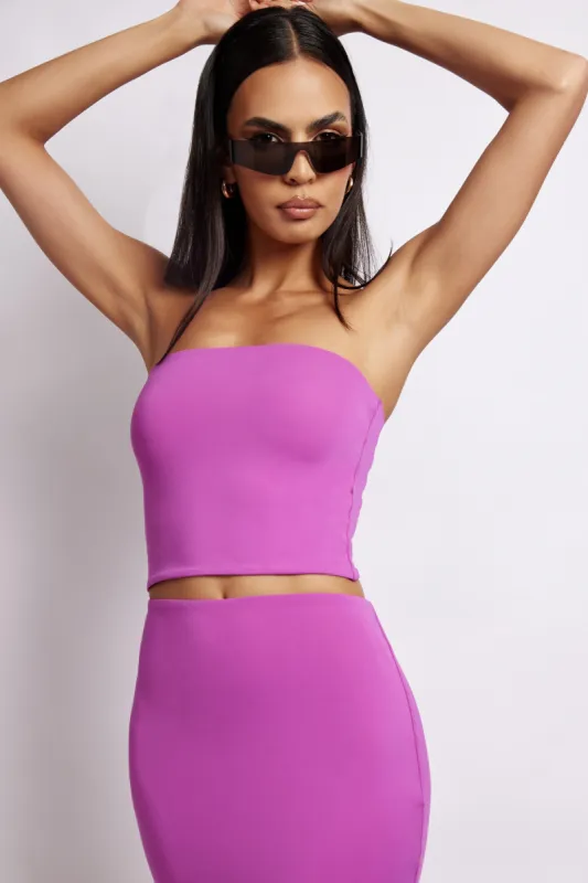 Dakota Tube Top - Violet sold by Meshki