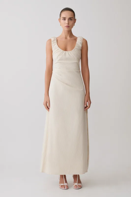 Anisa Scoop Neck Maxi Dress - Stripe made by Meshki