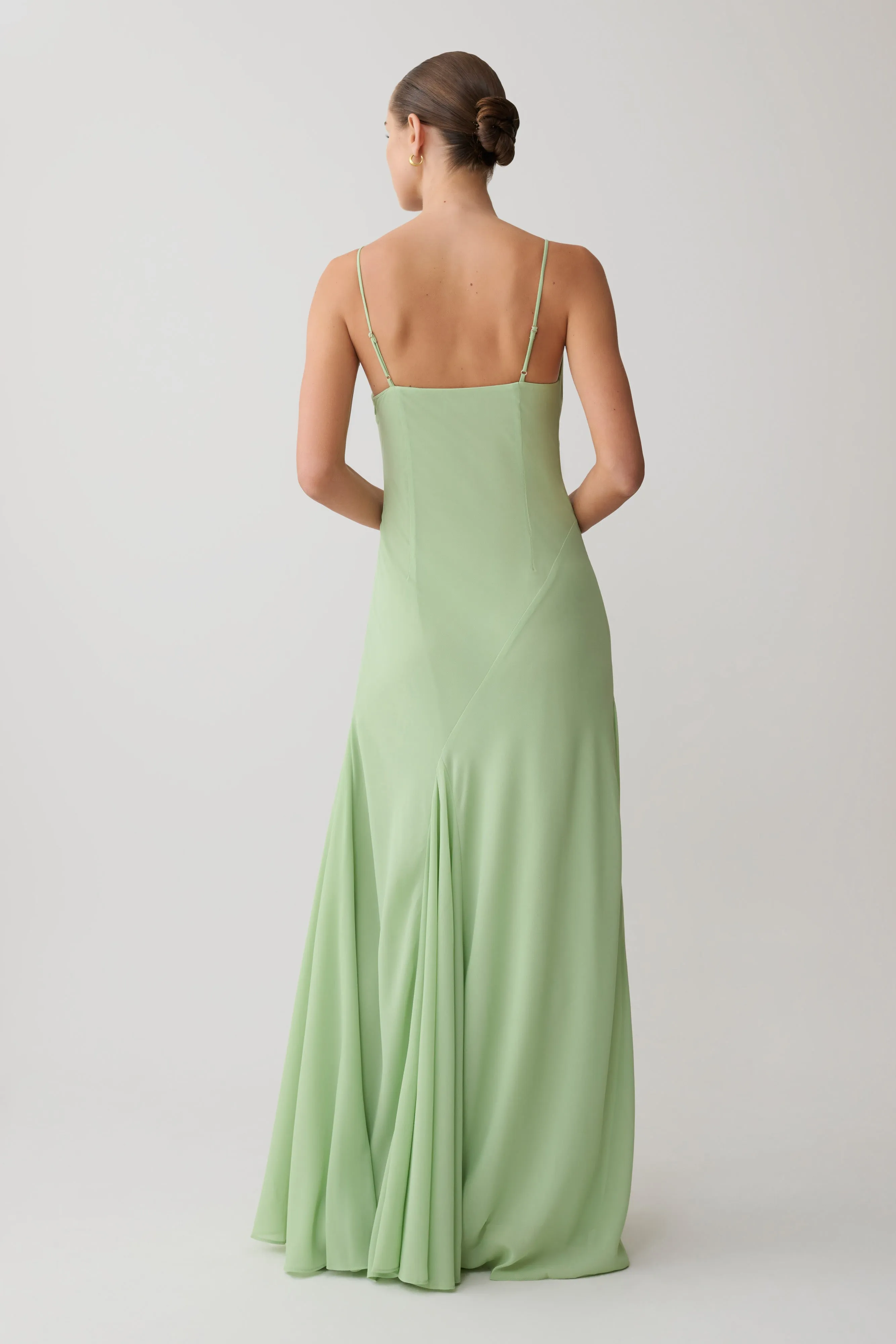 Aurelia Chiffon Maxi Dress - Sage sold by Meshki product image thumbnail 2