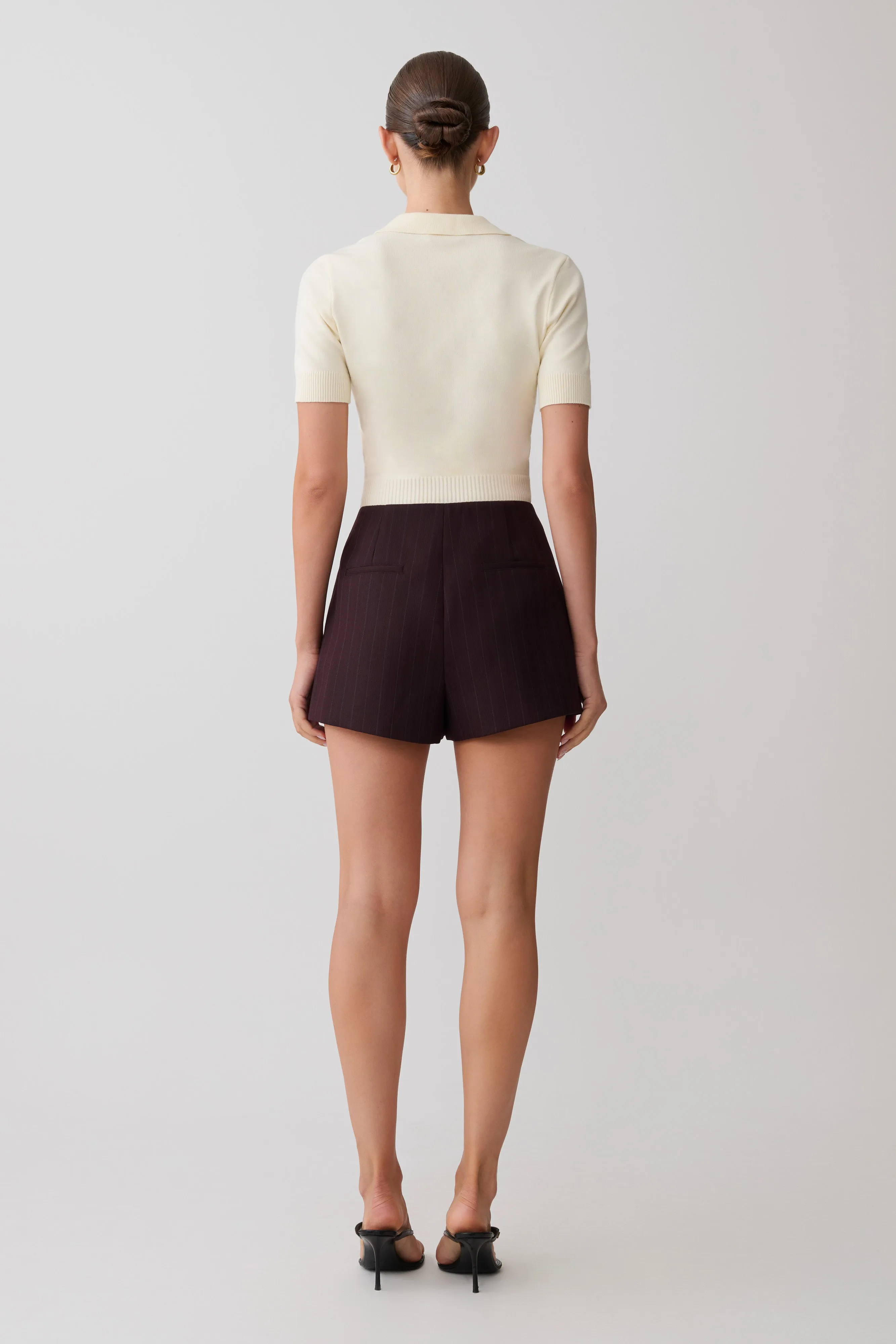 Philly Knit Button Up Top - Ivory sold by Meshki product image thumbnail 5