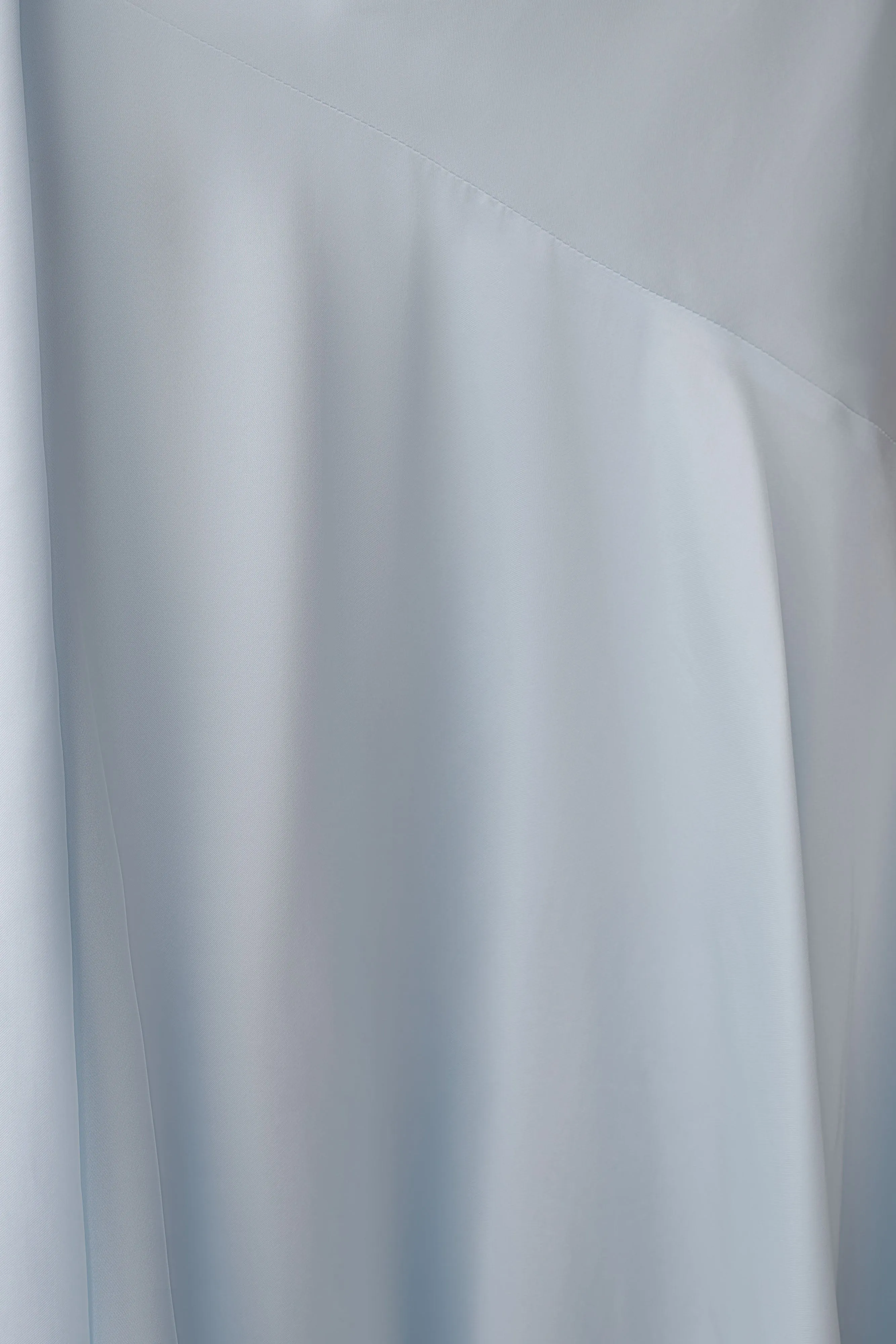 Evelina Halter Asymmetric Hem Midi Dress - Ice Blue sold by Meshki product image thumbnail 5