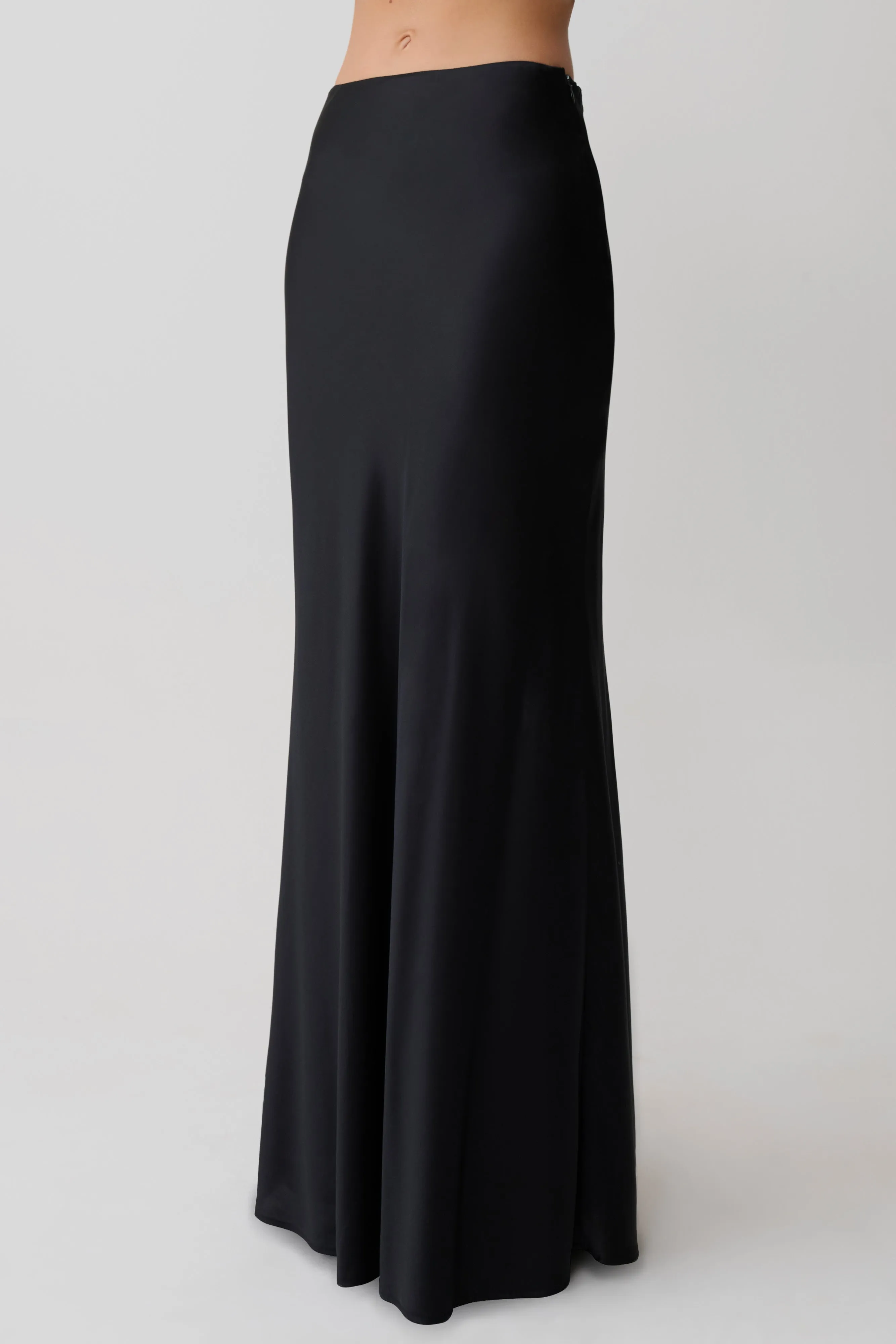 Sabrina Silk Blend Maxi Skirt - Black sold by Meshki product image thumbnail 5