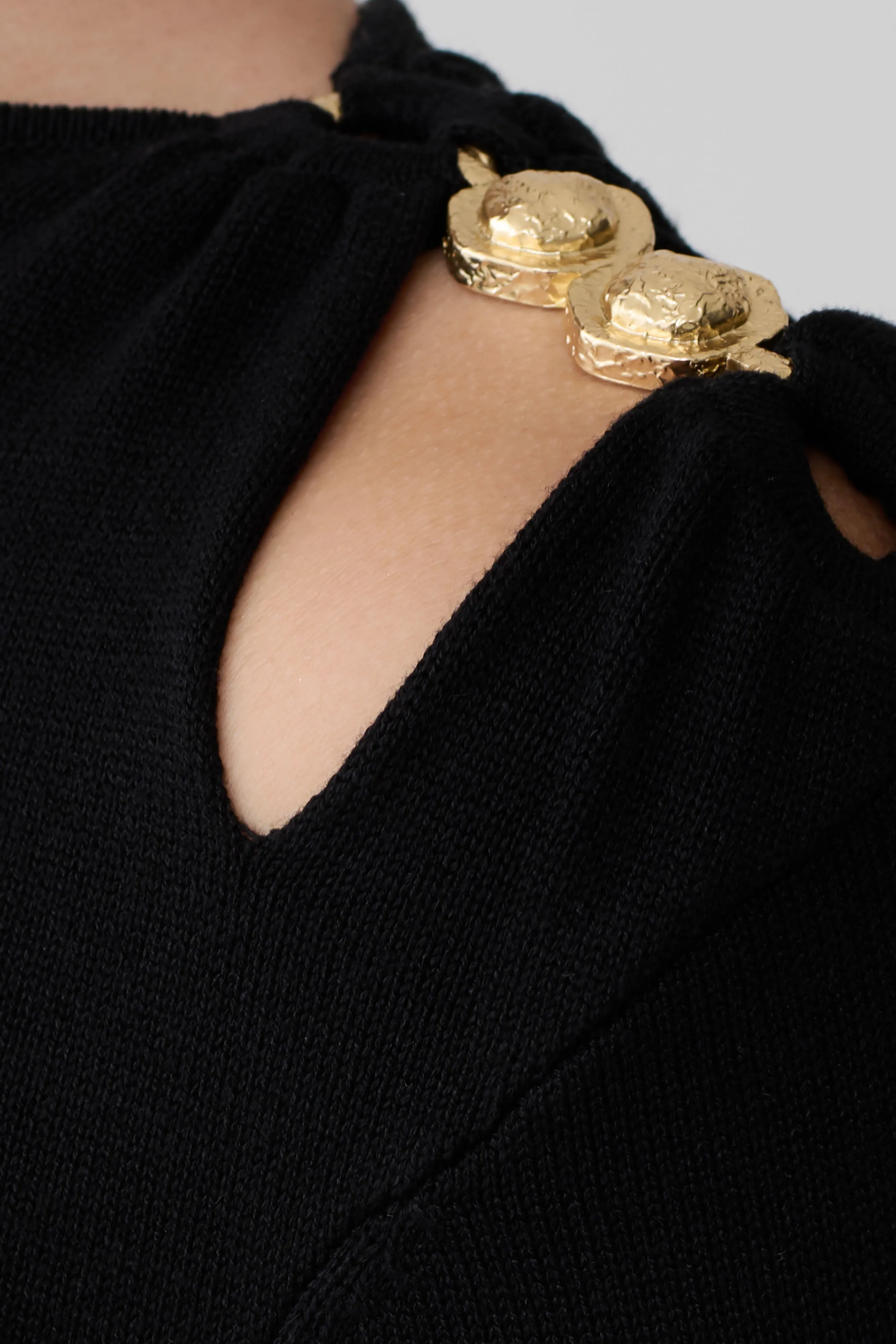 Ricky Knit Long Sleeve Longline Top - Black sold by Meshki product image thumbnail 4