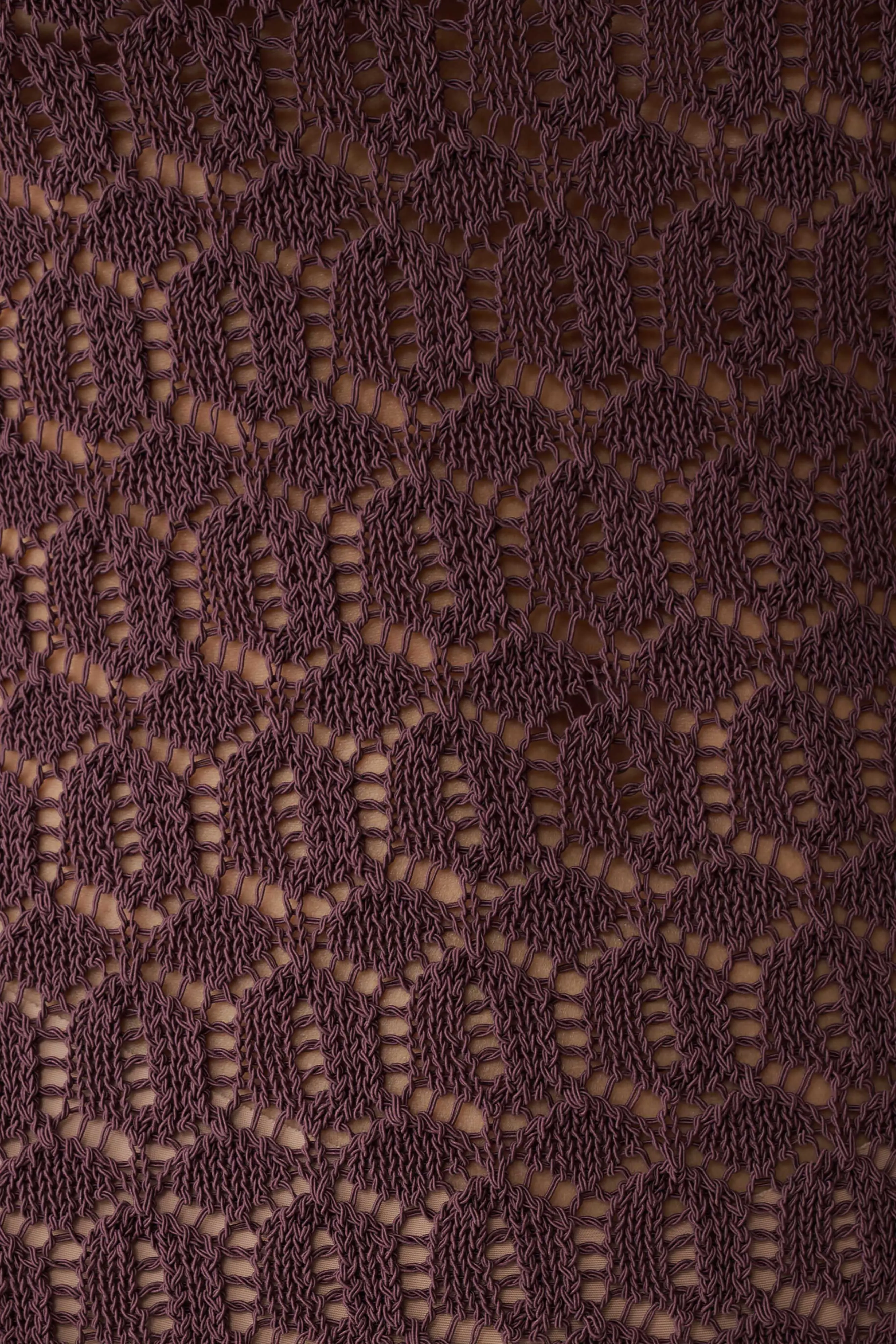 Cherly Knit Crochet Mini Dress - Chocolate sold by Meshki product image thumbnail 5