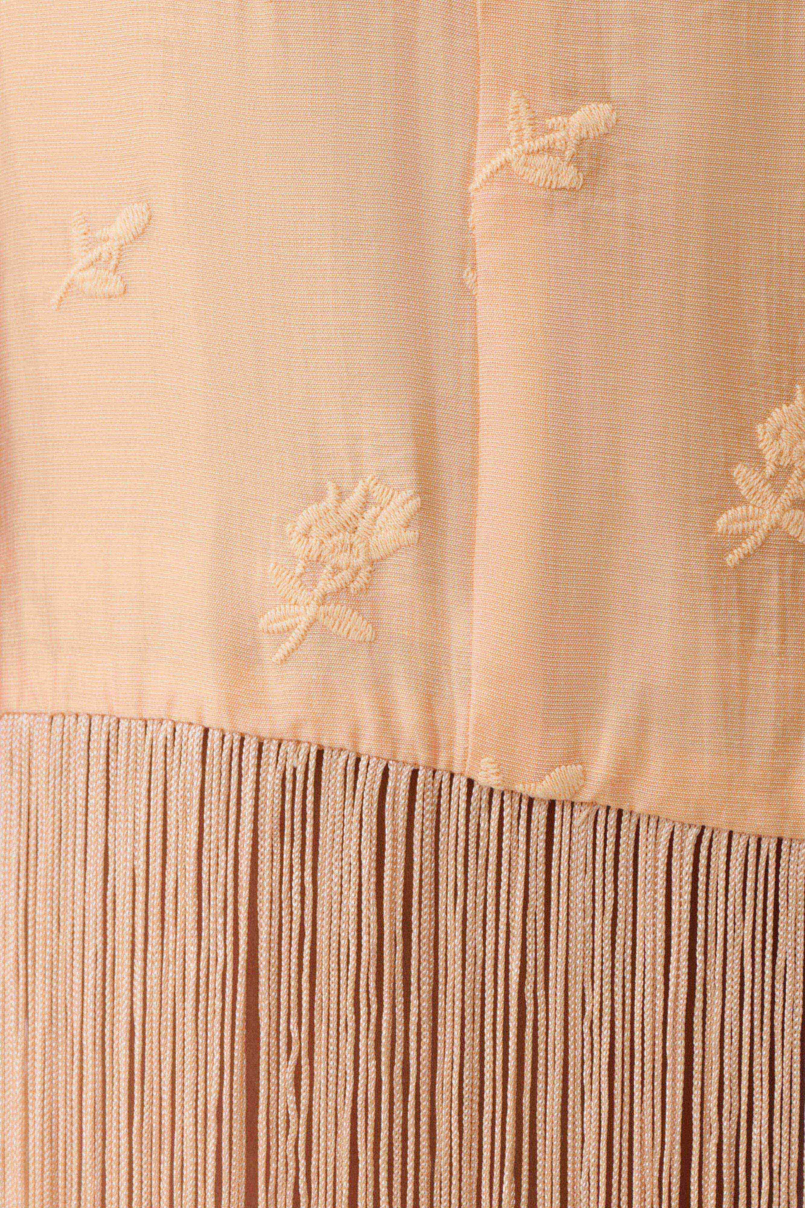 Abigail V Neck Fringe Maxi Dress - Orange sold by Meshki product image thumbnail 5