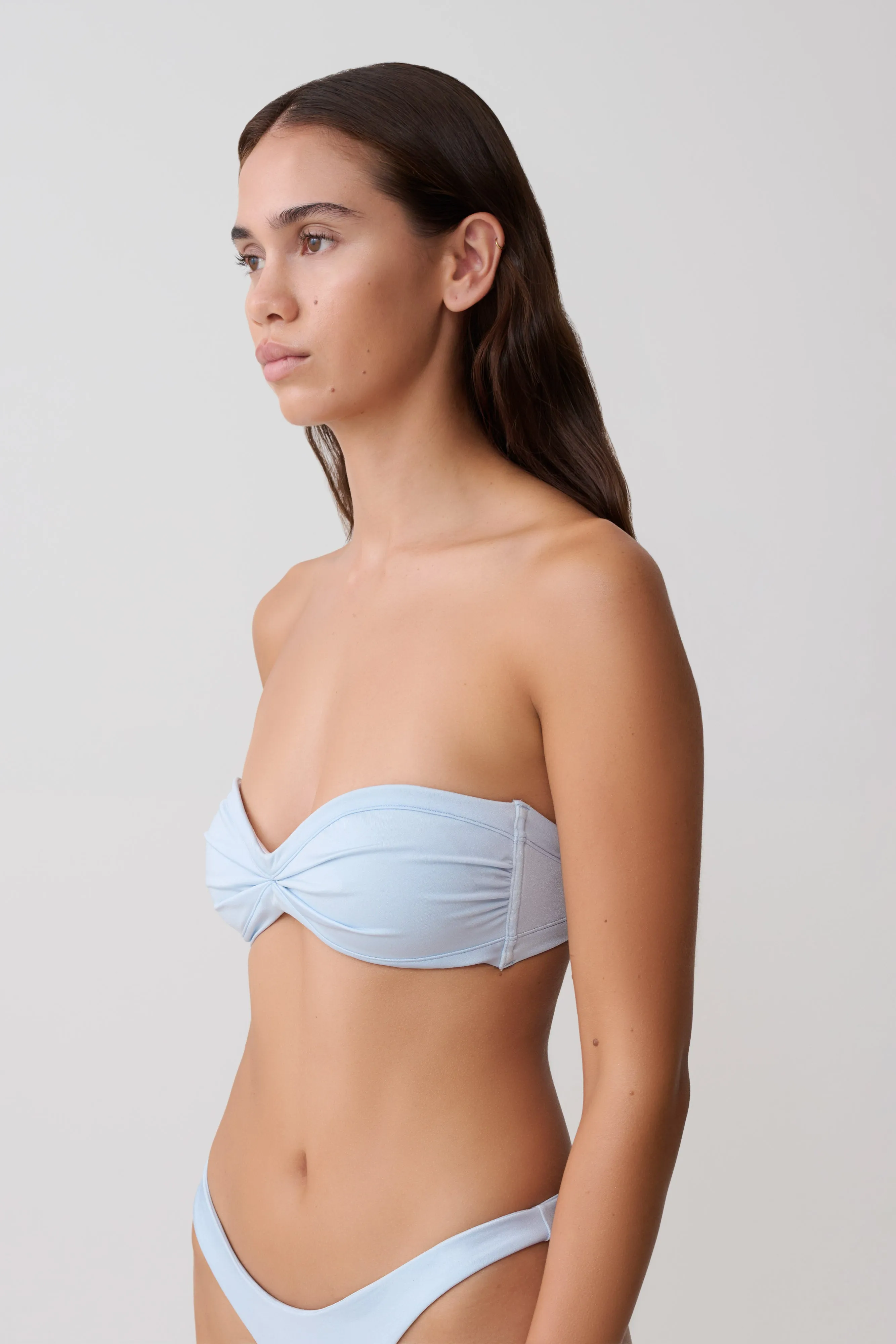 Briar Strapless Bikini Top - Pale Blue sold by Meshki product image thumbnail 5