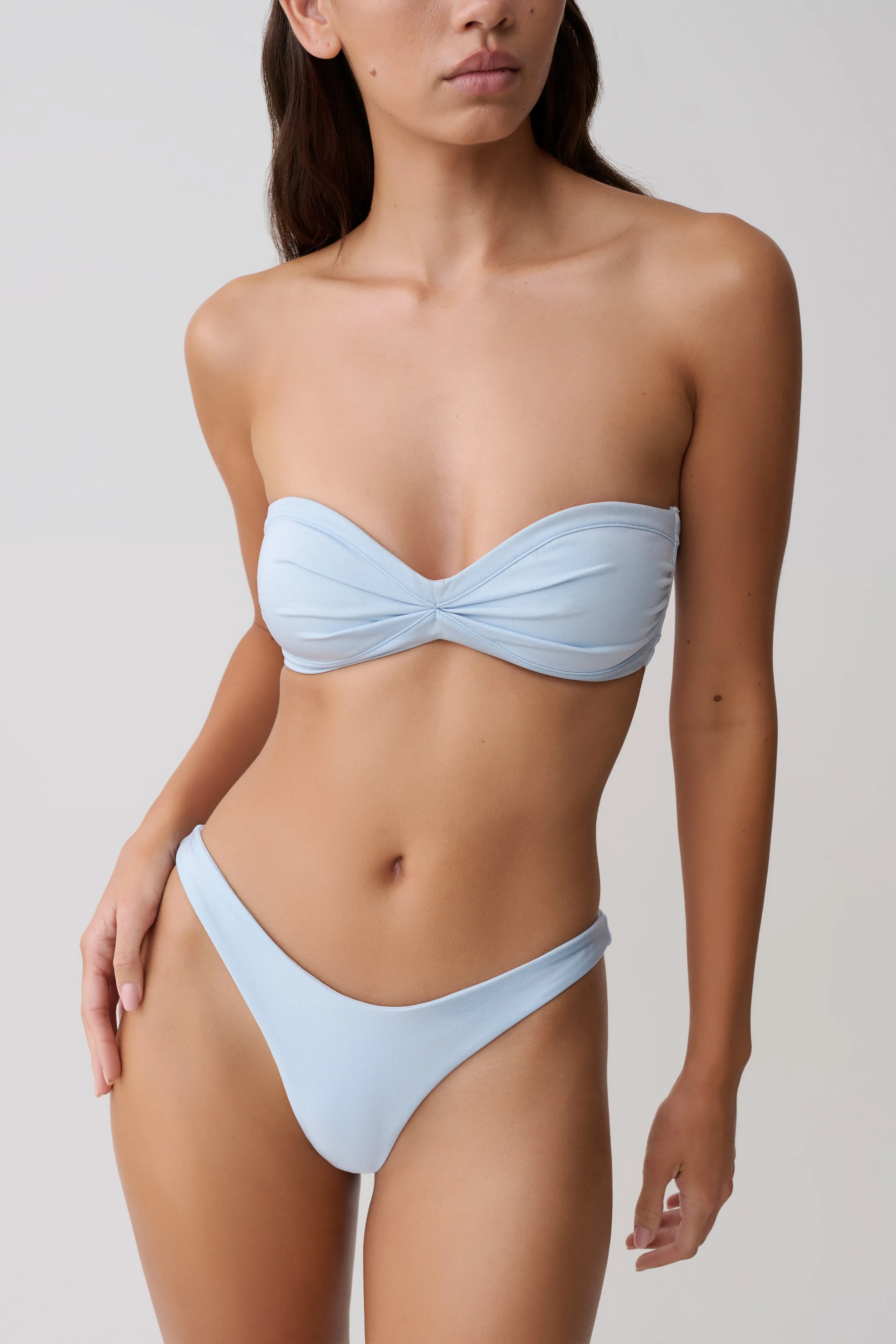 Briar Strapless Bikini Top - Pale Blue sold by Meshki product image thumbnail 3