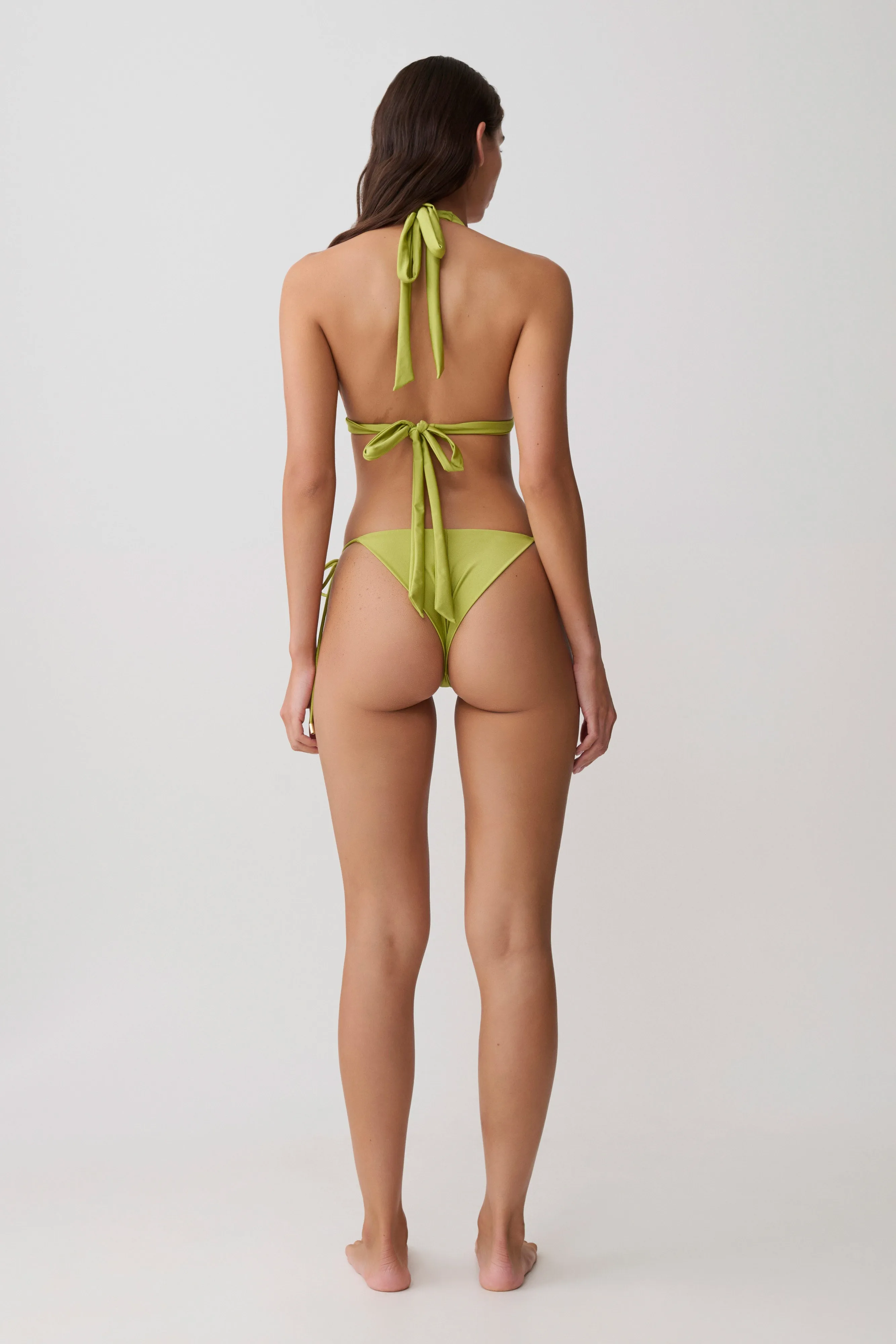 Blossom Side Tie Bikini Bottom - Green sold by Meshki product image thumbnail 2