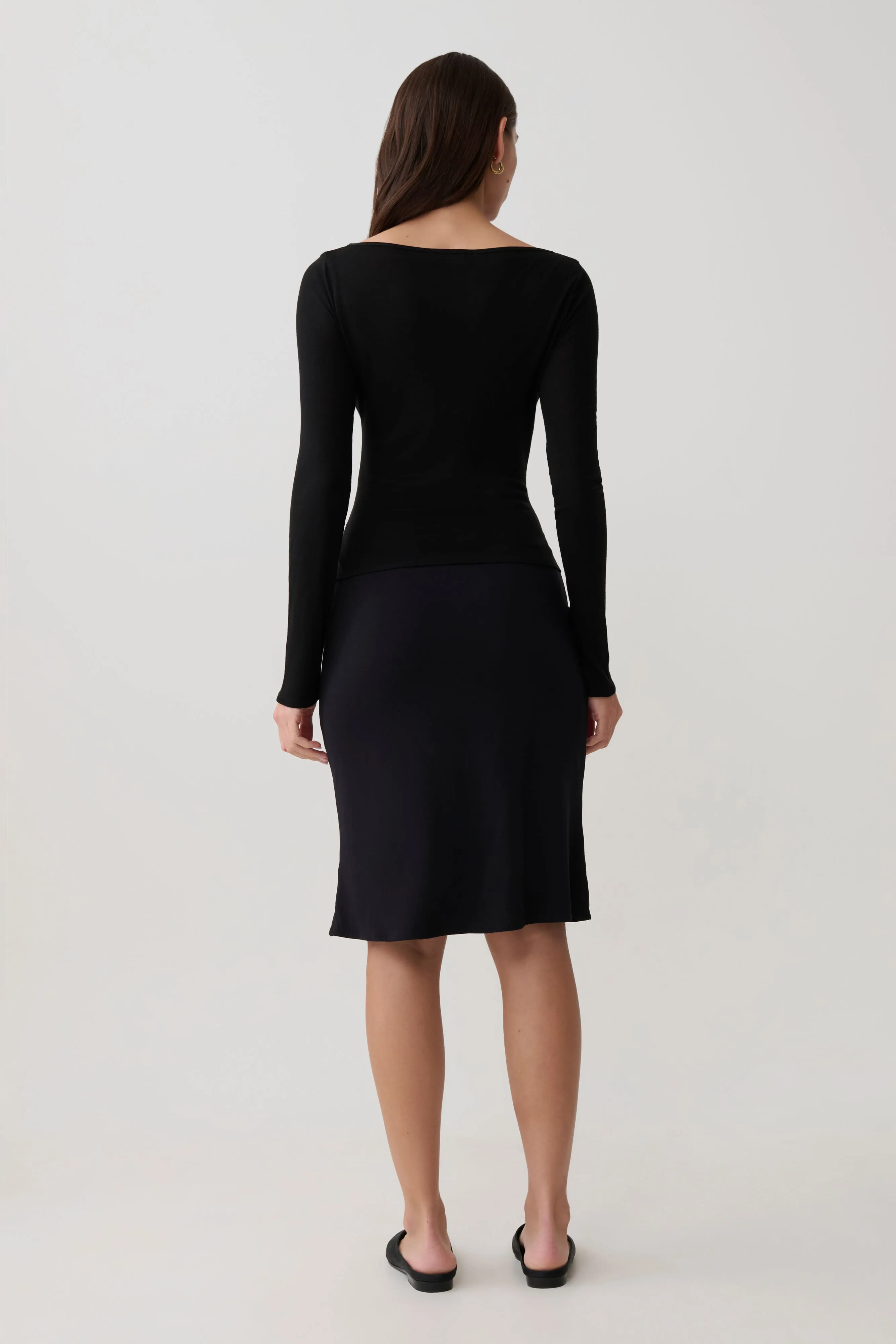 Coraline Long Sleeve Sheer Top - Black sold by Meshki product image thumbnail 5