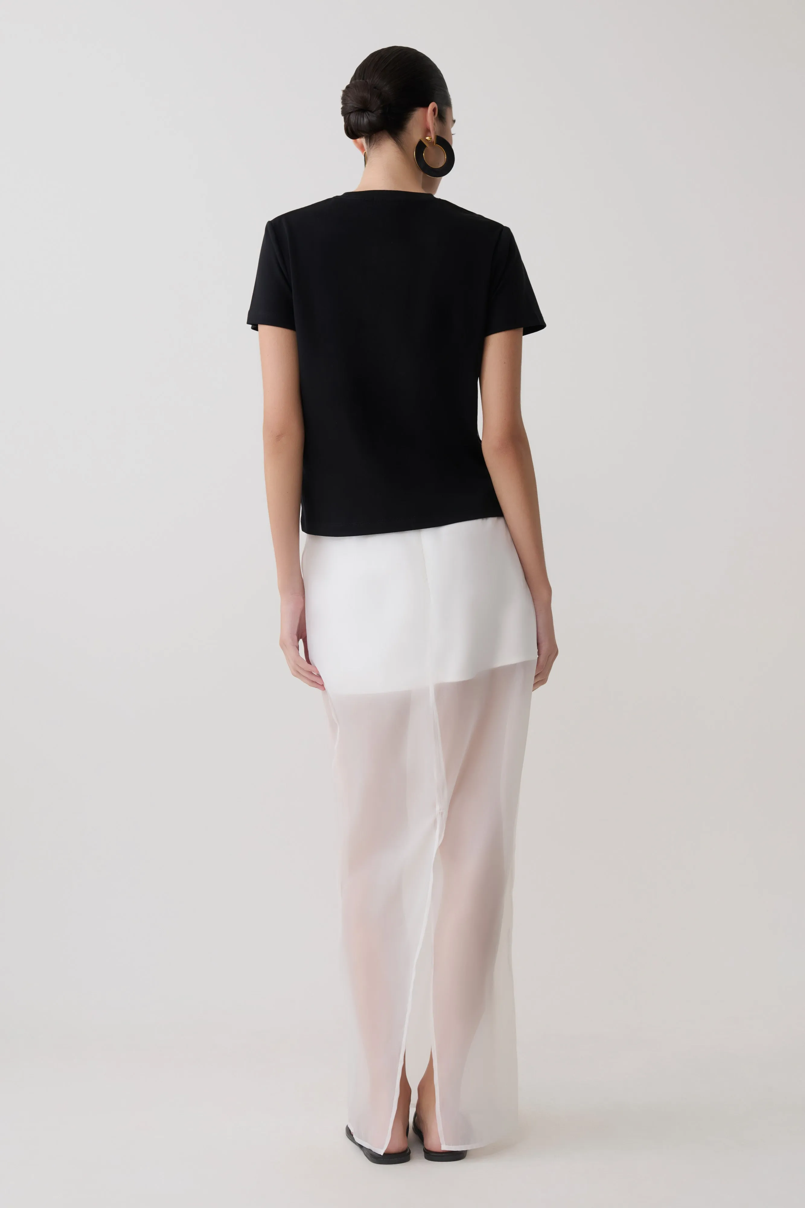 Ximena Organza Maxi Skirt - White sold by Meshki product image thumbnail 2