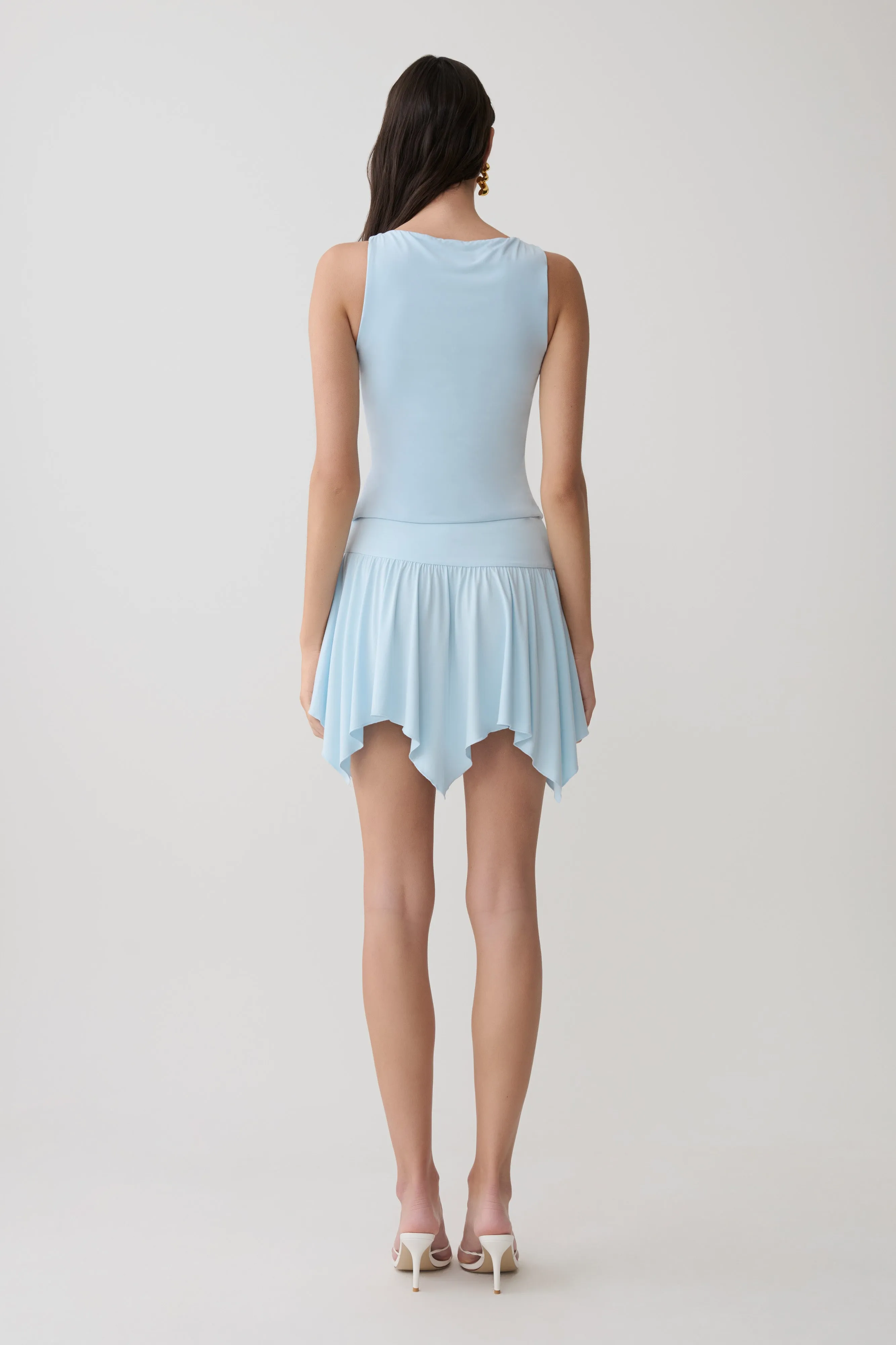 Nicolette Sleeveless Tank Top - Pale Blue sold by Meshki product image thumbnail 5