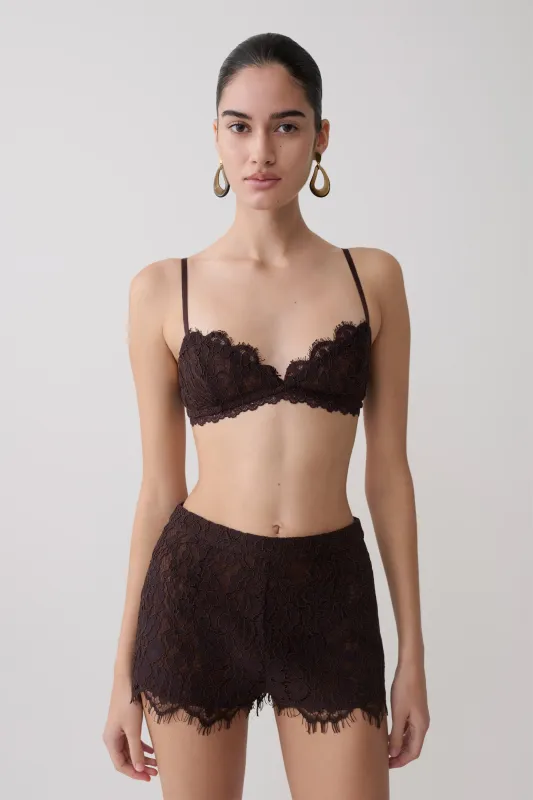 Gigi Lace Bralette - Dark Chocolate made by Meshki
