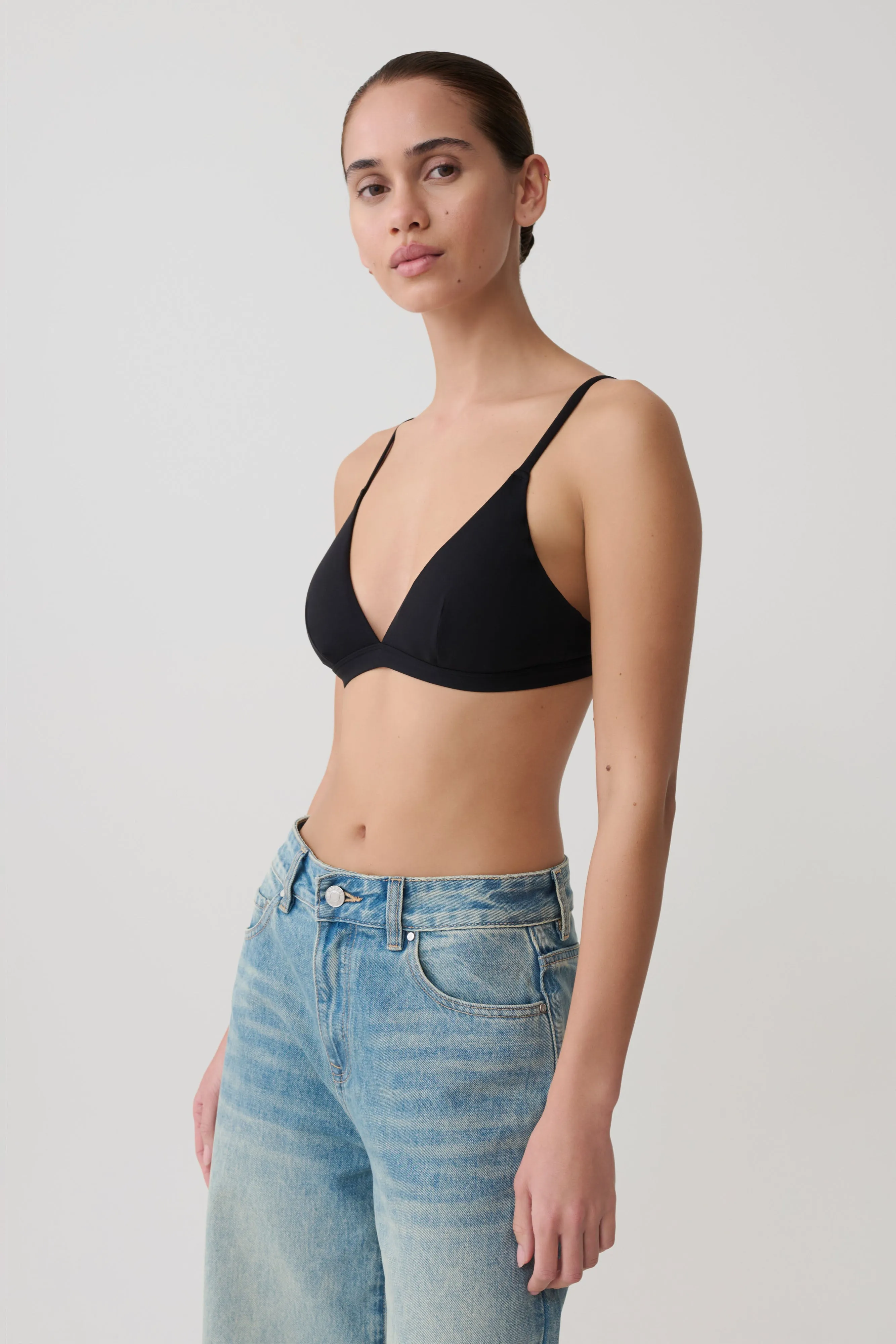 Kels Micro Triangle Bralette - Black sold by Meshki product image thumbnail 4