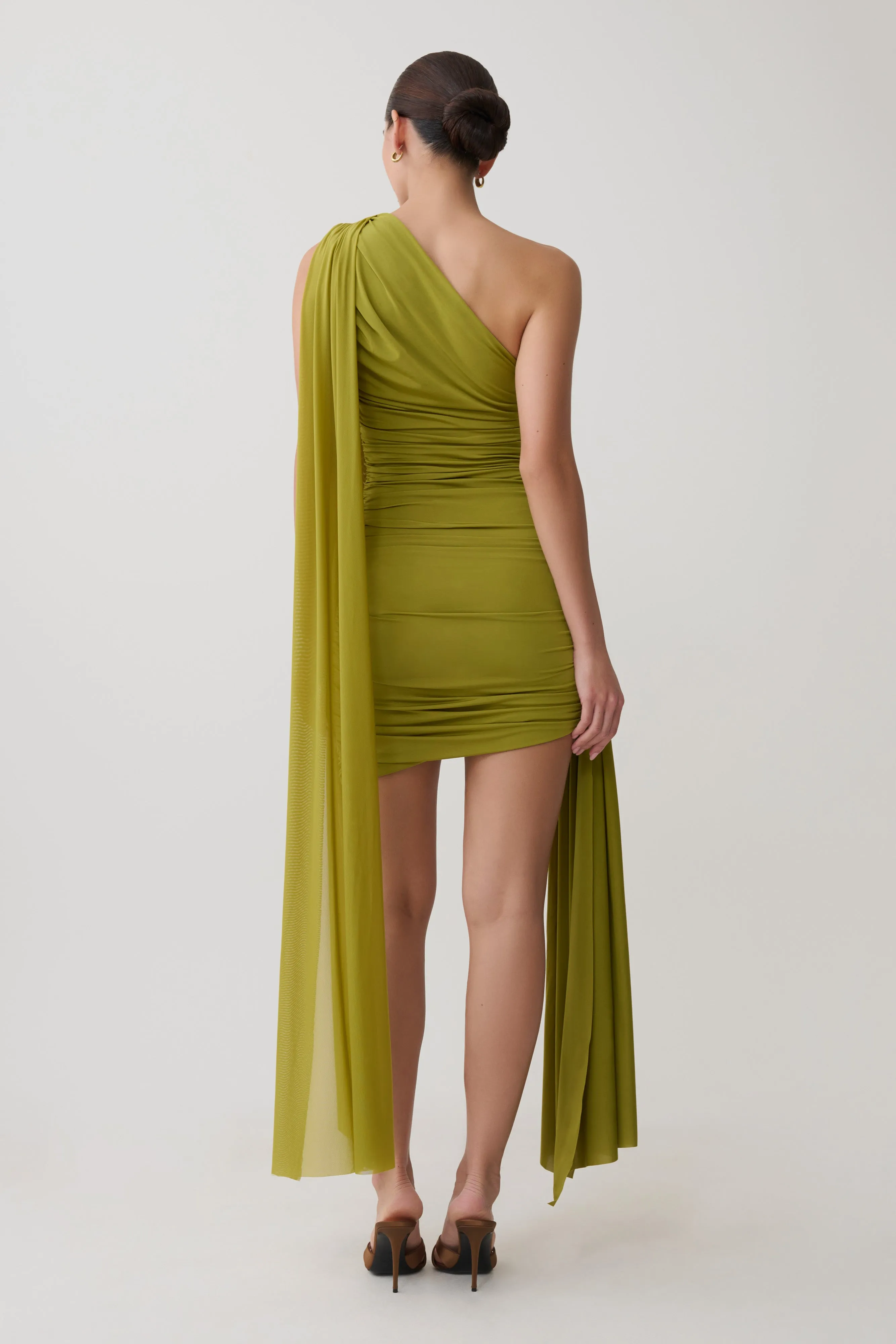 Asher Mini Dress - Olive sold by Meshki product image thumbnail 2
