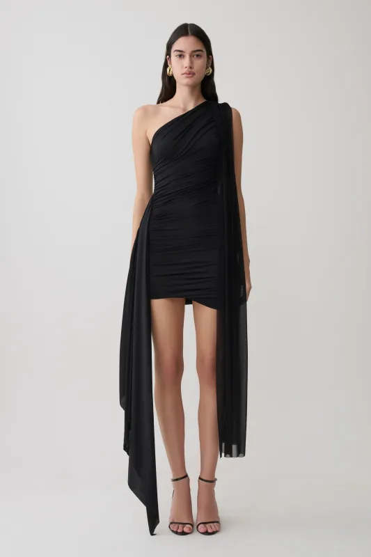 Asher Mini Dress - Black made by Meshki