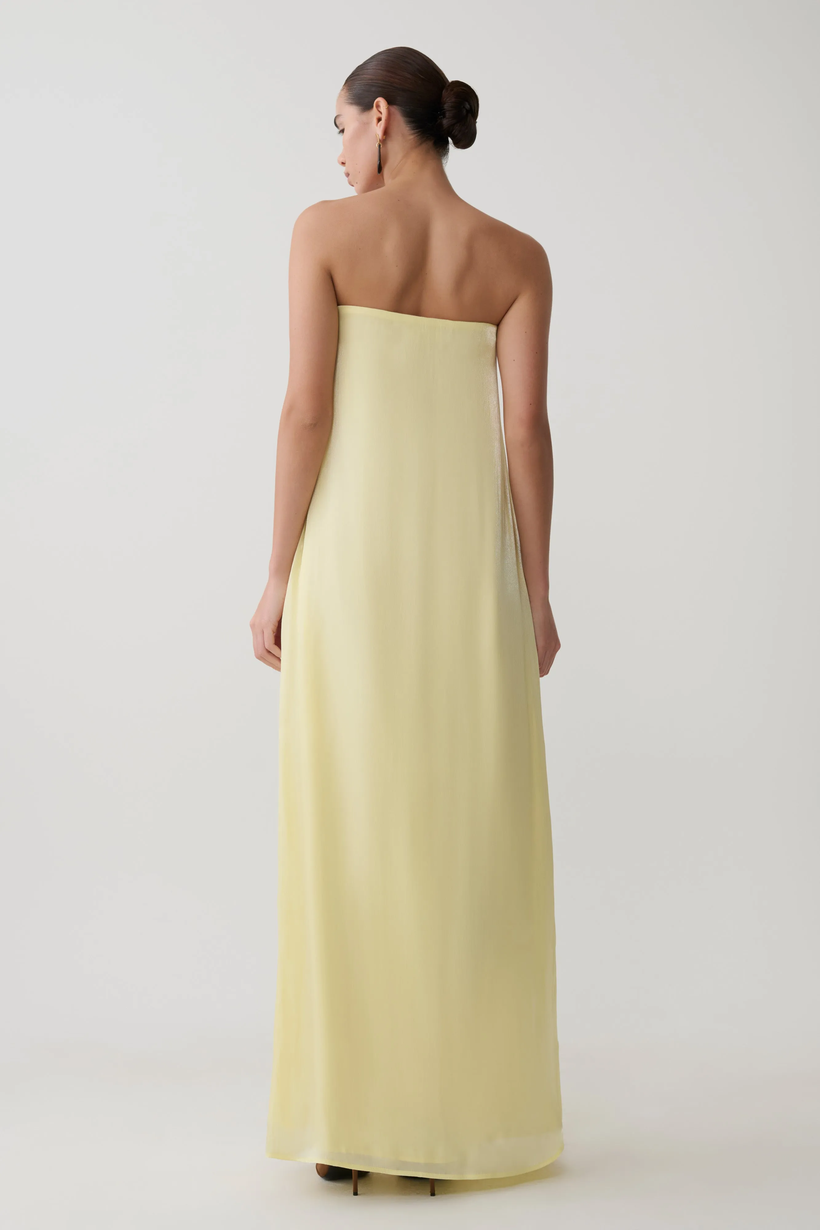 Olivia Strapless Maxi Dress - Lemon sold by Meshki product image thumbnail 5