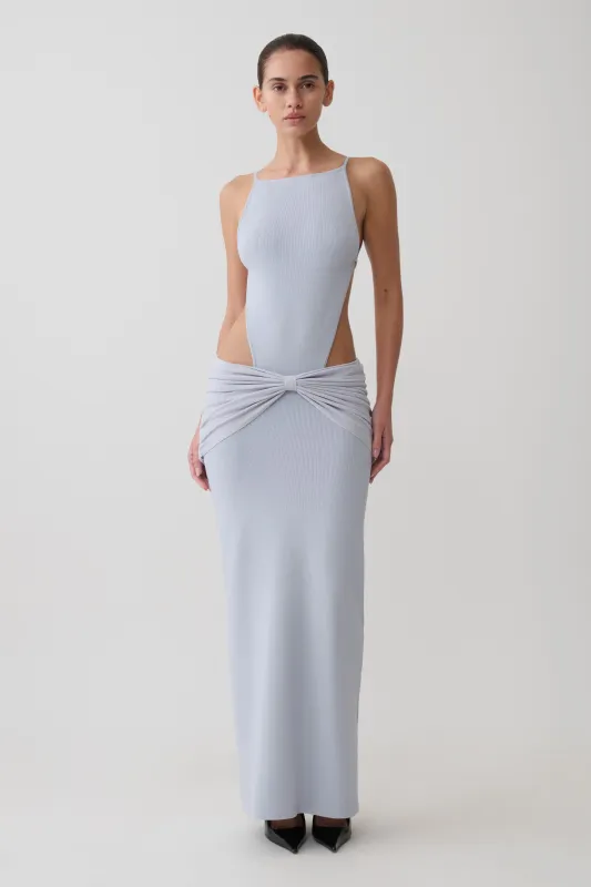 Nathaelie Sleeveless Maxi Dress - Sky Blue made by Meshki