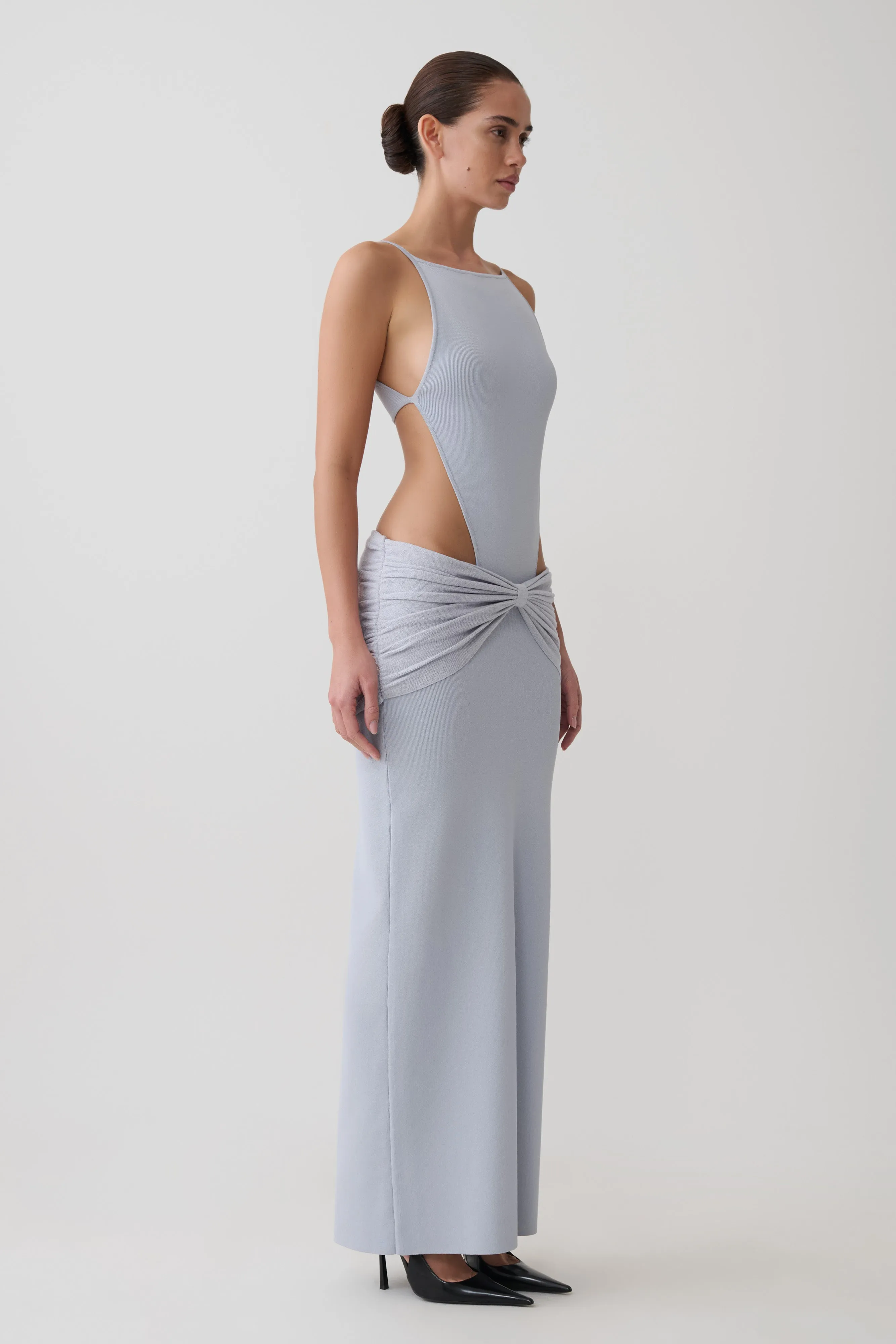 Nathaelie Sleeveless Maxi Dress - Sky Blue sold by Meshki product image thumbnail 5