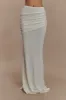 Irene Gathered Knit Maxi Skirt - Ivory sold by Meshki